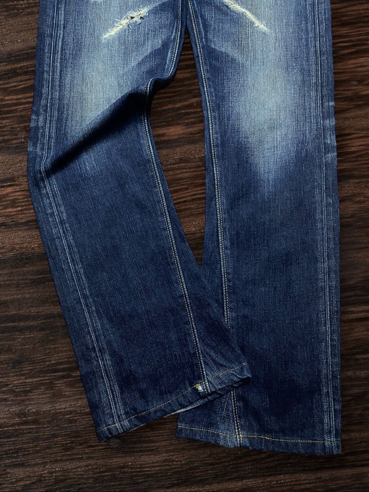 MOUSSY Moussy Vintage Distressed Faded Wash Flare Woman Jeans Size US 30 / EU 46 - 5 Thumbnail
