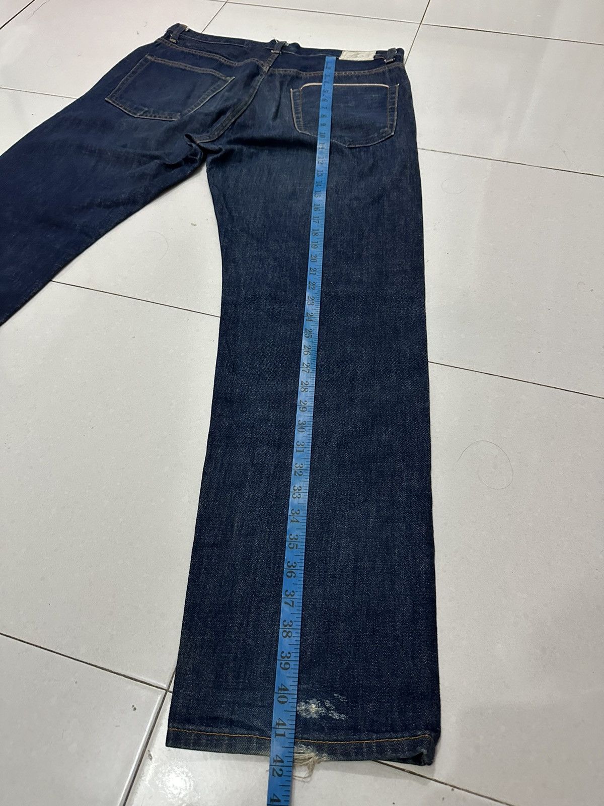 Electric Cottage VTG EC Good Enough Selvedge Distress Denim Size US 36 / EU 52 - 20 Thumbnail