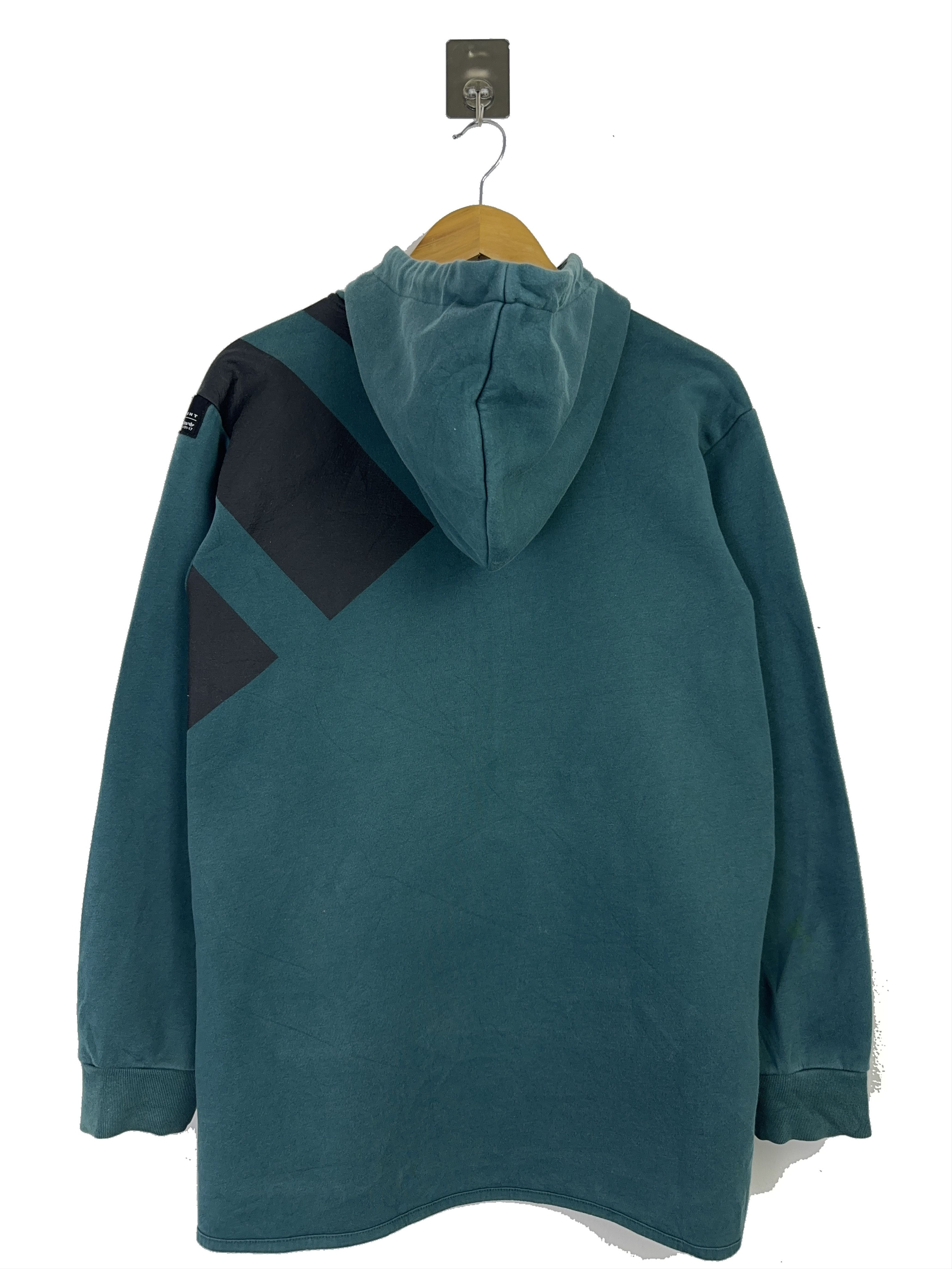 Adidas Adidas EQT Scallop Half-Zip Teal Hoodie Size L BP0012 Size US L / EU 52-54 / 3 - 3 Thumbnail