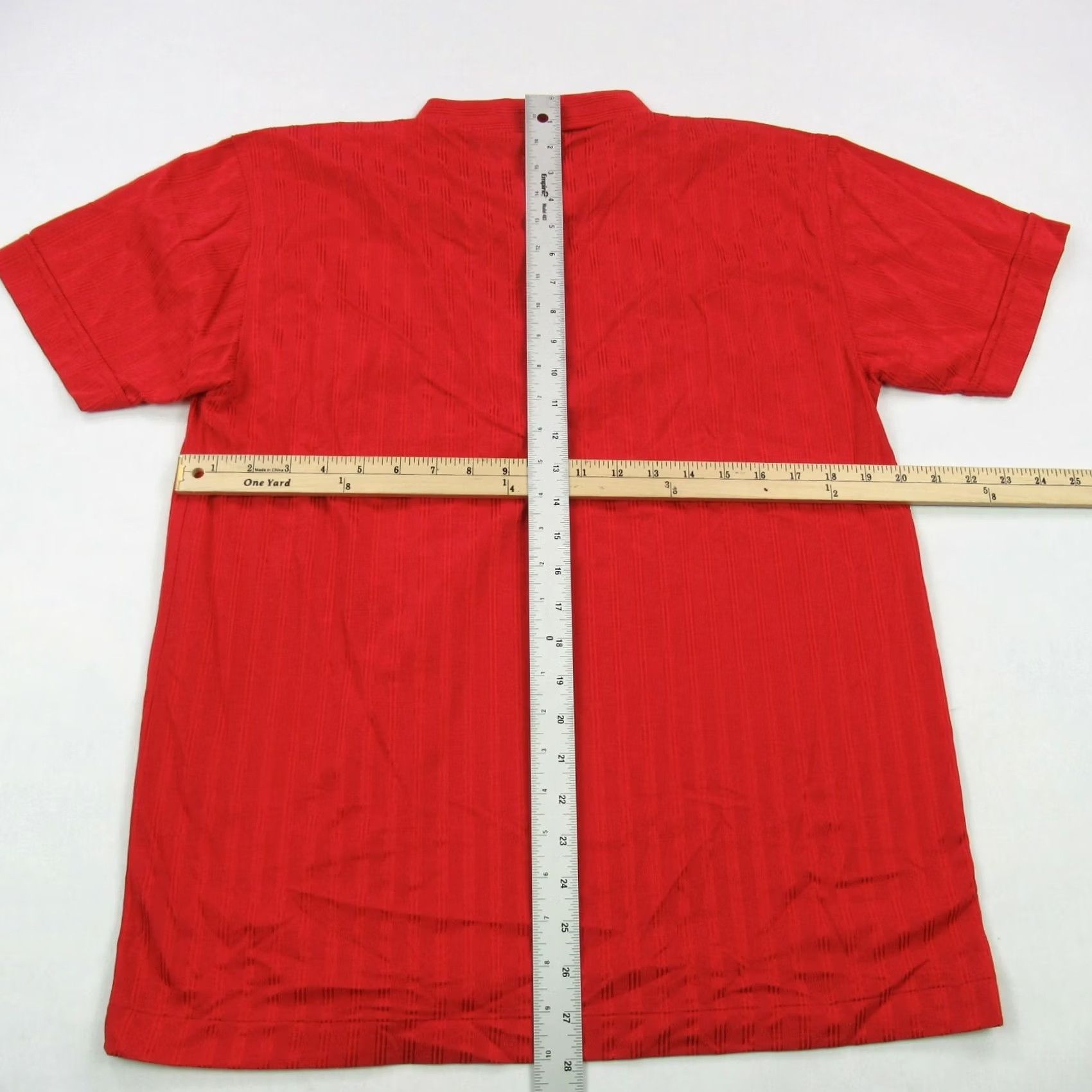 Vintage Vintage US Lines Sportswear Shirt Mens Large Red Stripes Golf Short Sleeve Size US L / EU 52-54 / 3 - 4 Thumbnail