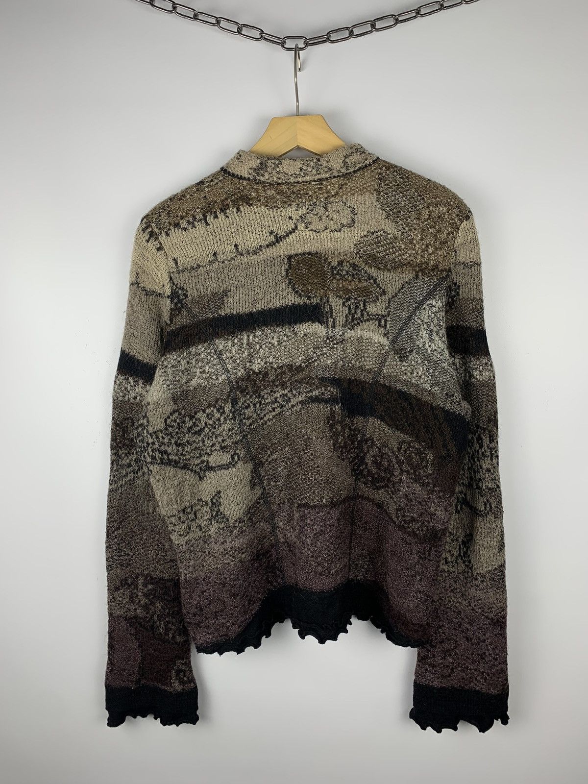 Designer Vintage Y2K Aldo Martins Buttons Cardigan Japanese Style Top Size XXL / US 16-18 / IT 52-54 - 10 Thumbnail