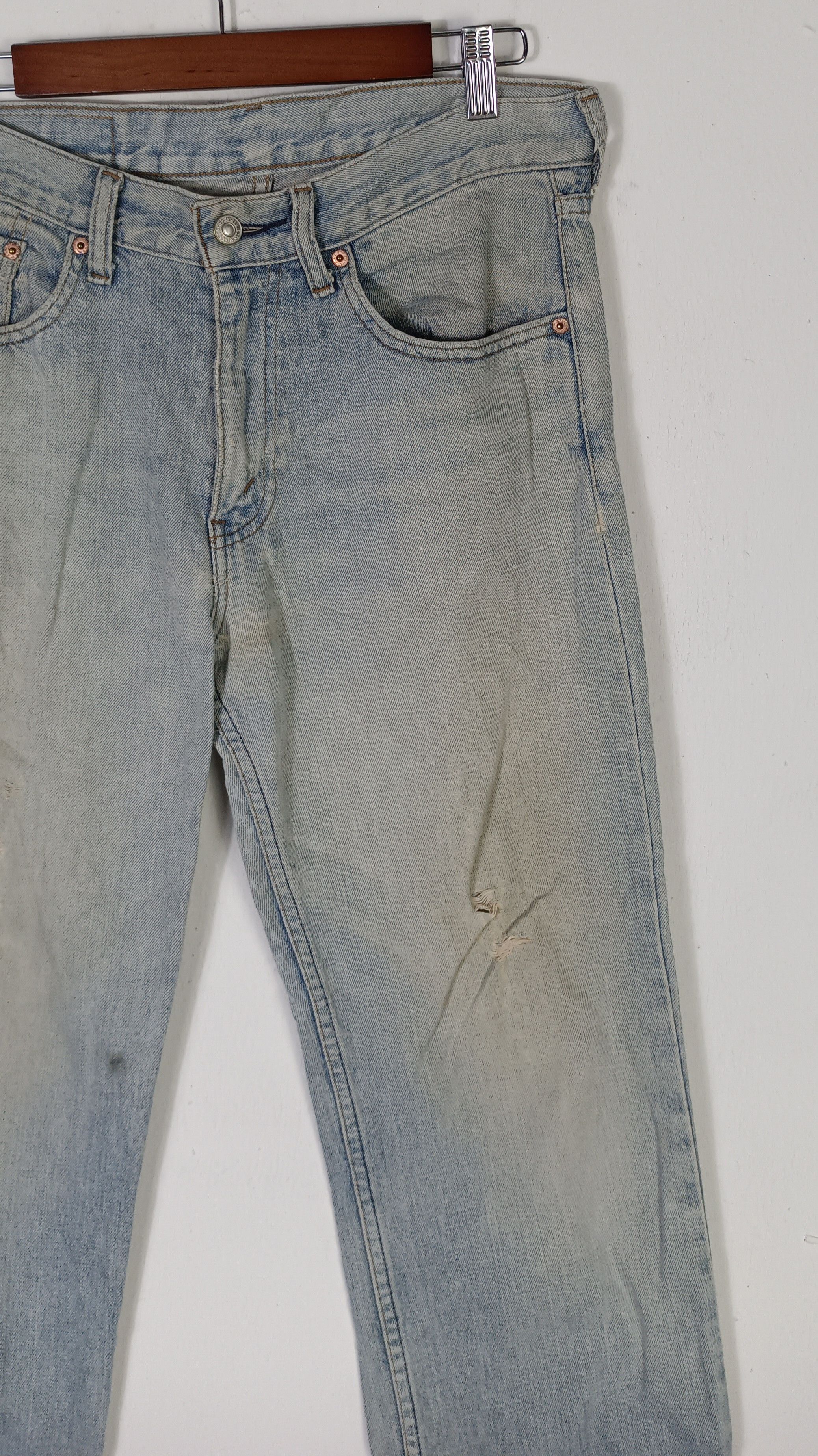 Le Grande Bleu (L.G.B.) × Levi's × Levi's Vintage Clothing Vintage💥 Levi's 533 button C72 single (R) Distressed Size US 32 / EU 48 - 4 Thumbnail