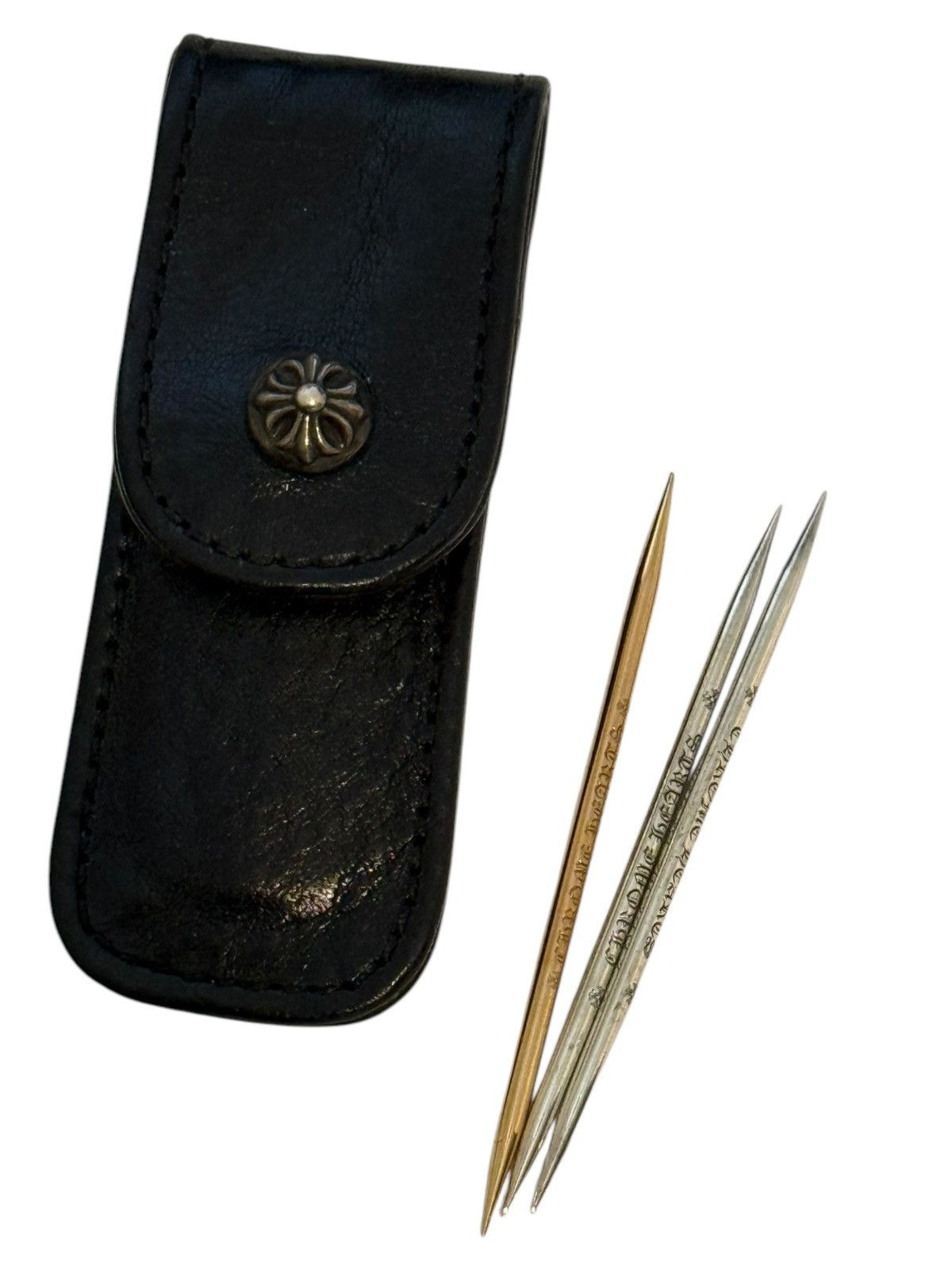 Chrome Hearts 2010 22K Gold and Sterling Silver Toothpick Set Size ONE SIZE - 6 Thumbnail