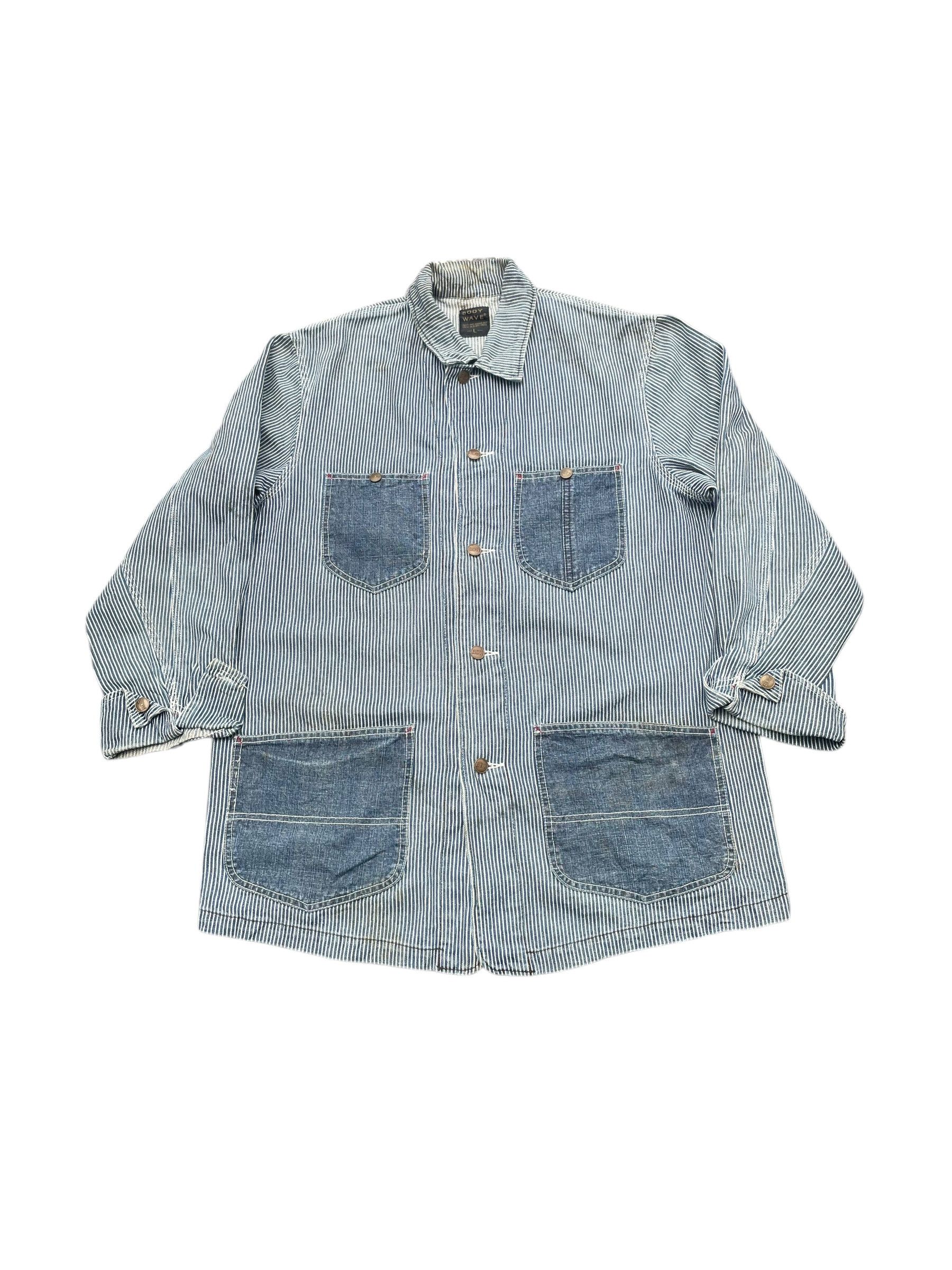 Body Wave Hickory Stripes Chore Jacket