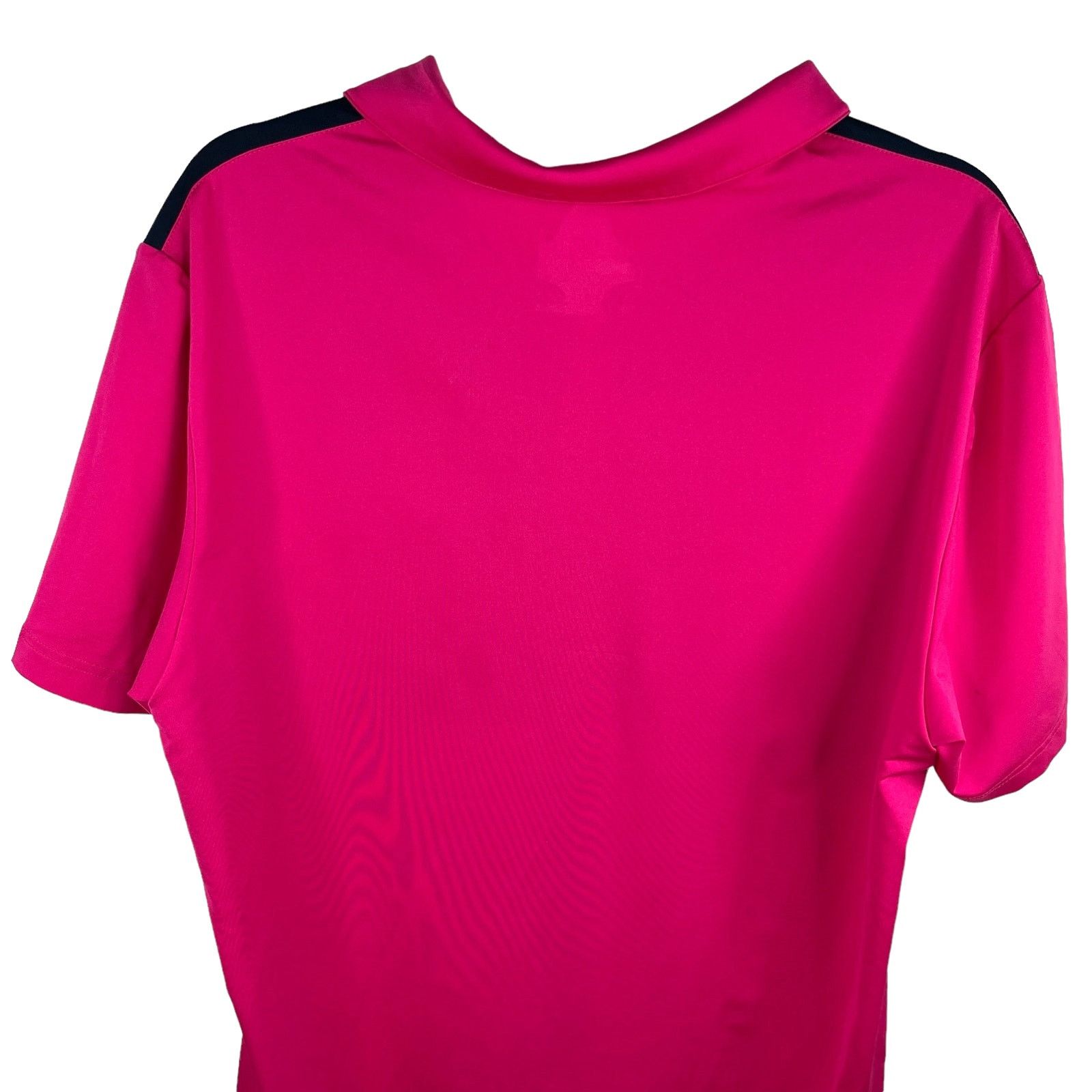 Adidas Adidas Mens Golf Polo Large Fuchsia Navy Size US L / EU 52-54 / 3 - 4 Thumbnail