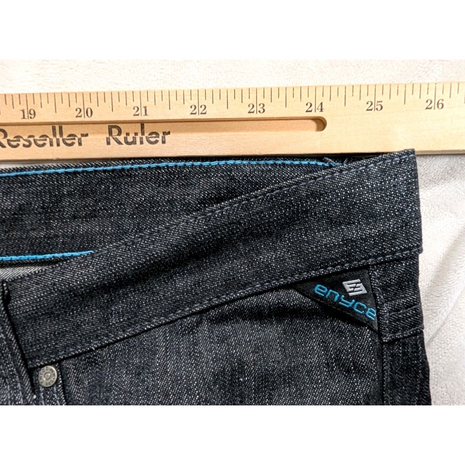Enyce Enyce Jeans Mens 50 Blue Embroidered Baggy Hip Hop Denim Relaxed Fit Streetwear Jeans Size US 34 / EU 50 - 4 Thumbnail