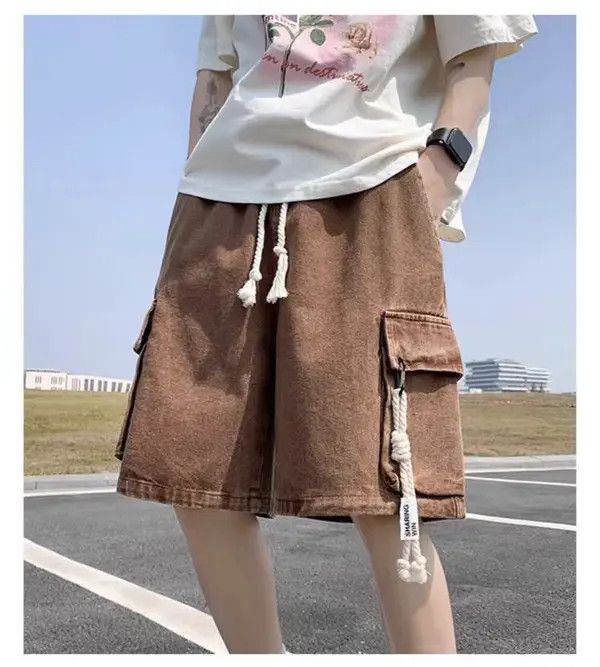 VIBE Street Vintage Loose Fit Denim Shorts Size US 32 / EU 48 - 5 Thumbnail