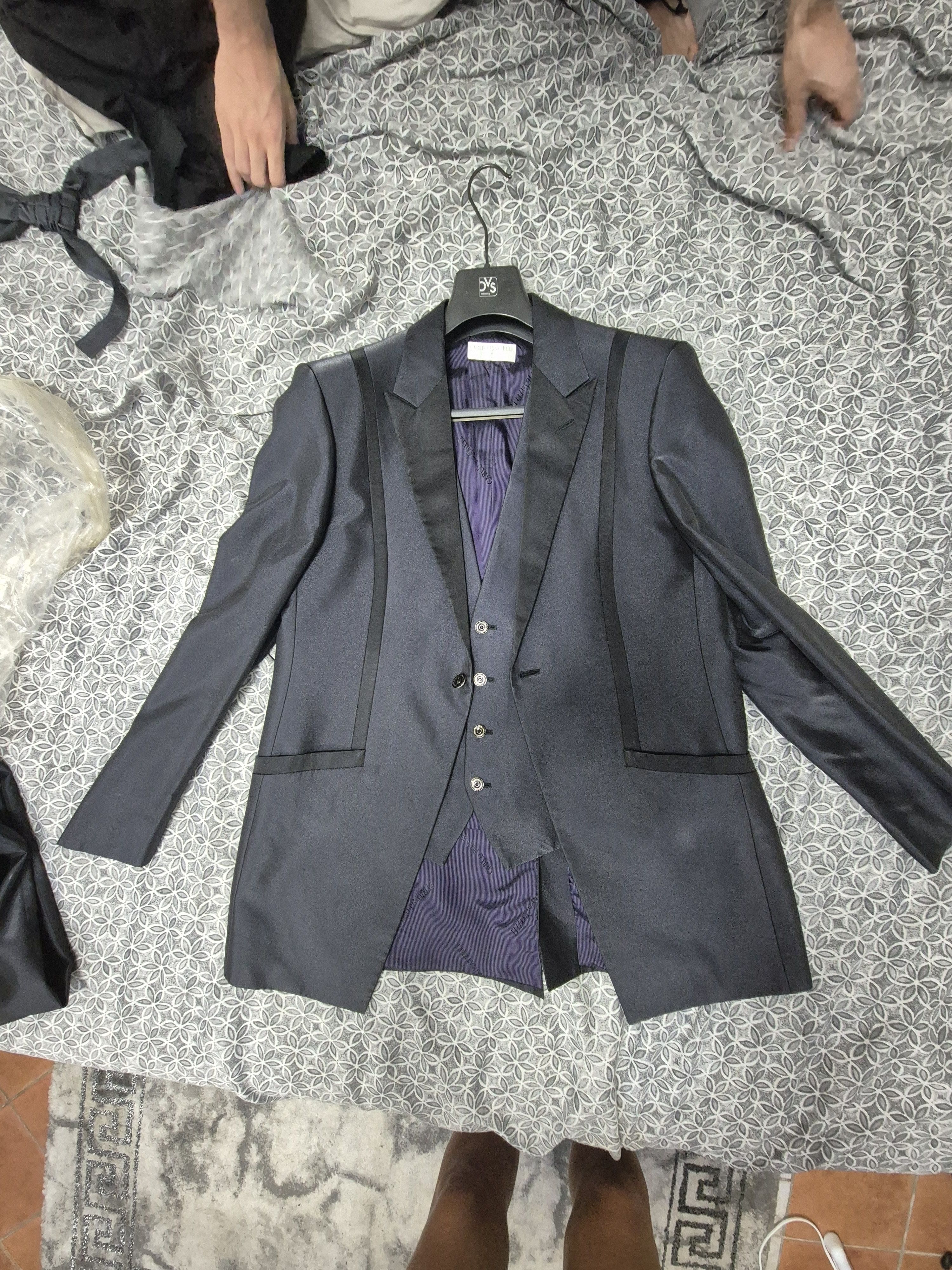 Carlo Pignatelli Italian Tuxedo Custom Made Carlo Pignatelli Size 50R - 13 Thumbnail