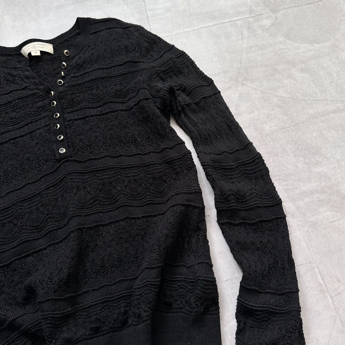Sarah Pacini Sezane Knit Merino Wool Sweater Cardigan Lyna Jumper Size XS / US 0-2 / IT 36-38 - 6 Thumbnail