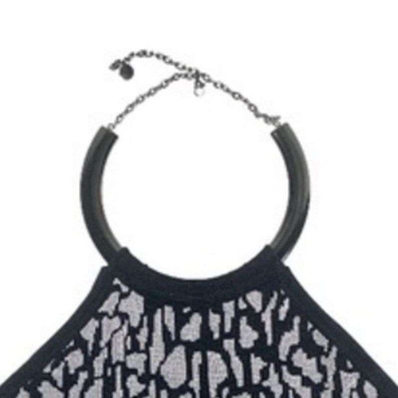 NBDN Nobrandedon Carmen Marc Valvo Black/Gray Top | Size XS Size XS / US 0-2 / IT 36-38 - 2 Thumbnail