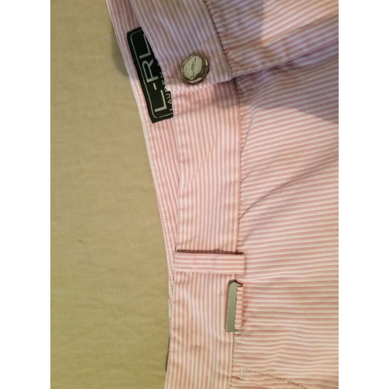 Polo Ralph Lauren Polo Ralph Lauren Shorts Womens 4 Purple Stripes Cotton Chino Size 27" / US 4 / IT 40 - 4 Thumbnail