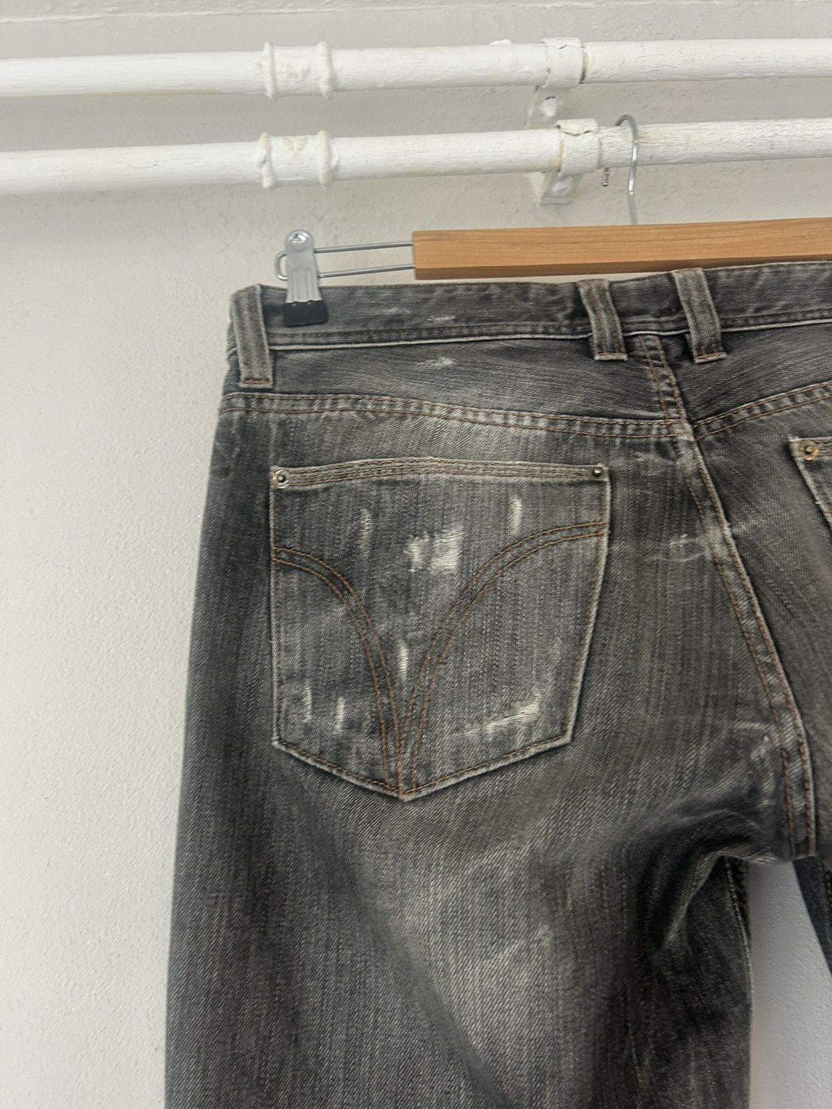 Dolce & Gabbana Distressed Black Wash Denim Jeans Size US 34 / EU 50 - 11 Thumbnail