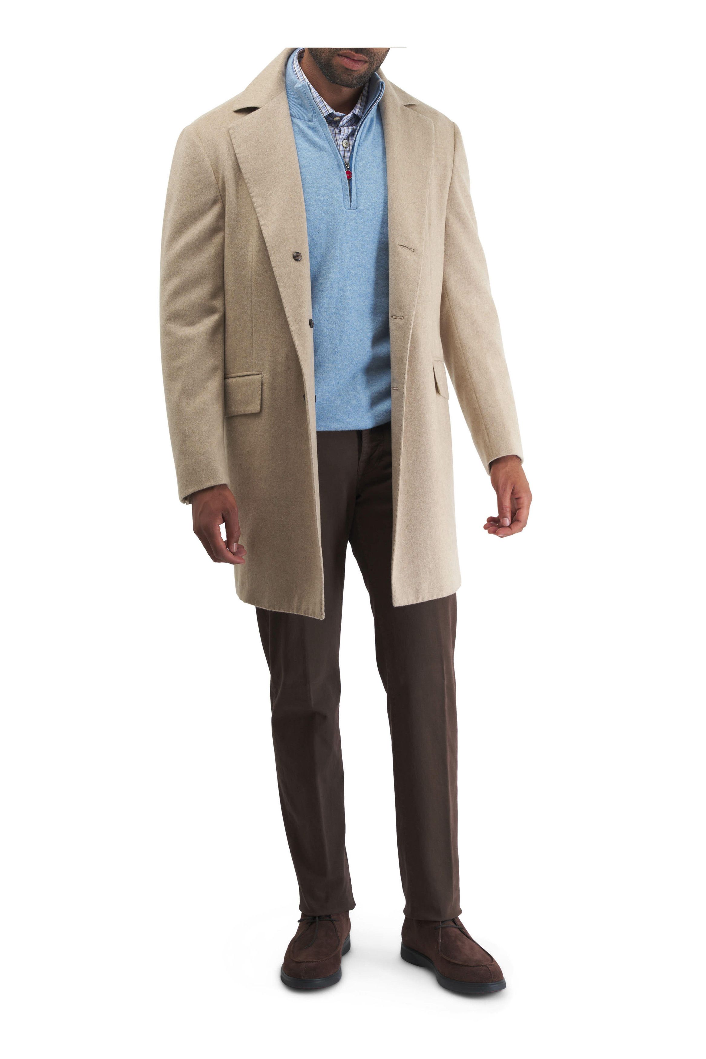 Kiton o1mtch0225 Cashmere Long Top Coat in Tan Size US M / EU 48-50 / 2 - 3 Thumbnail