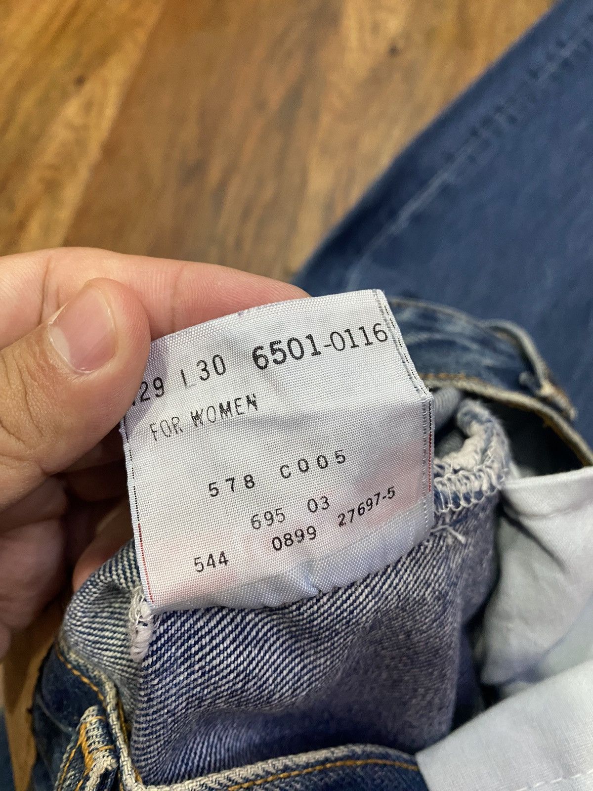 Levi's × Levi's Vintage Clothing × Vintage W29x29.5 vintage 90s levi's 501 made in USA Size 29" - 7 Thumbnail