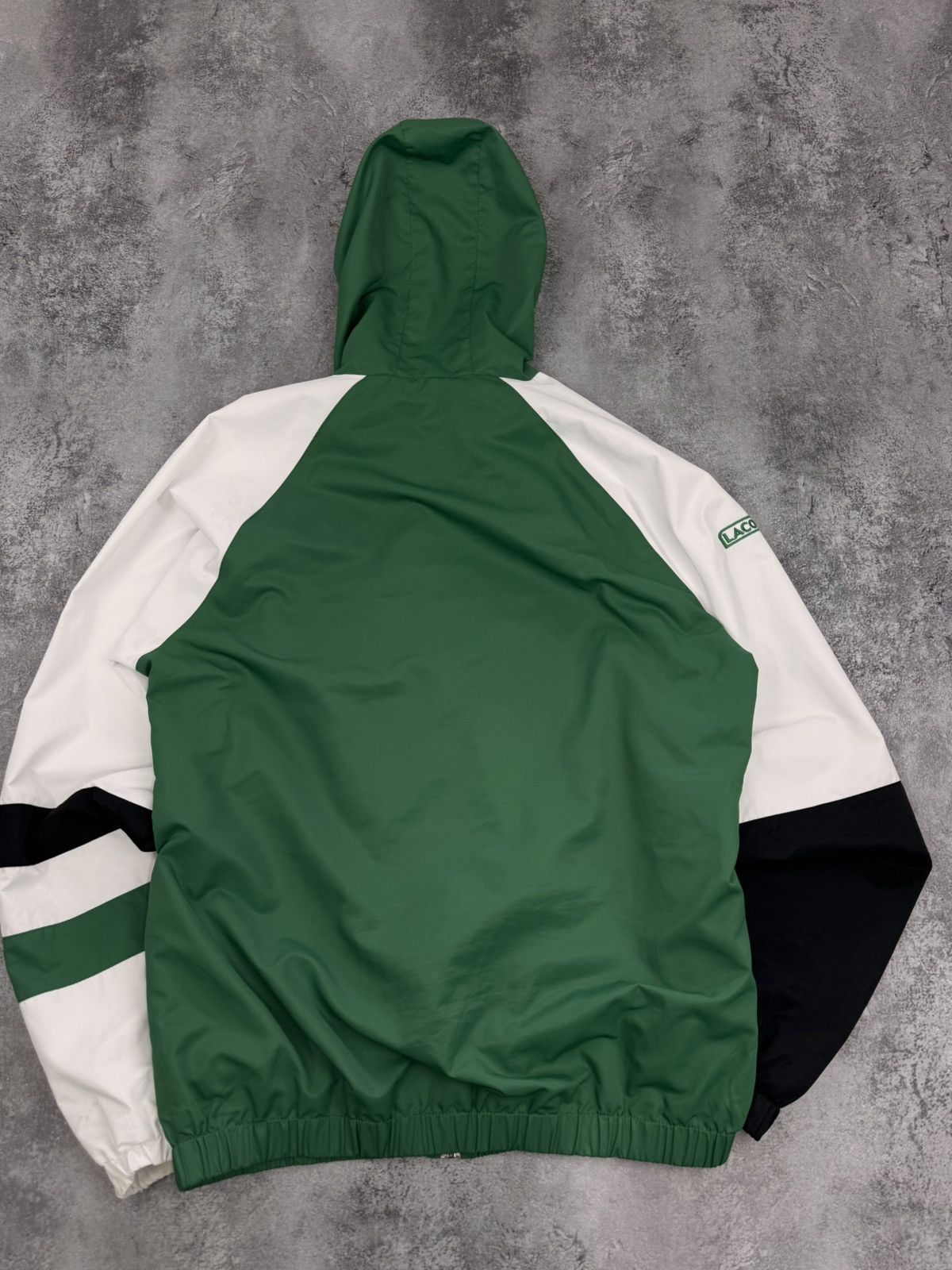 Lacoste Lacoste Men Hooded Zip Jacket Green Block Size XL Size US XL / EU 56 / 4 - 9 Thumbnail