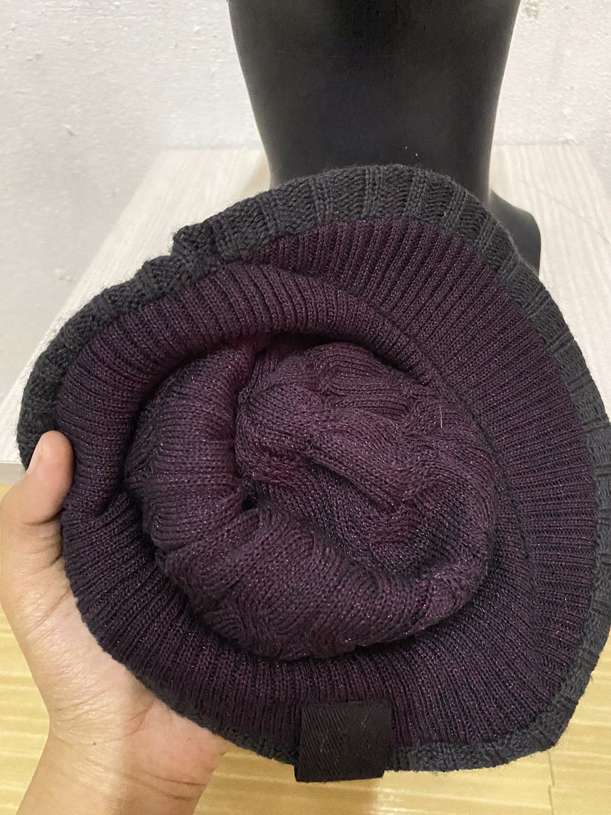Japanese Brand × Vintage Japanese Brand Checked Visor Beanie Hat Size ONE SIZE - 5 Thumbnail