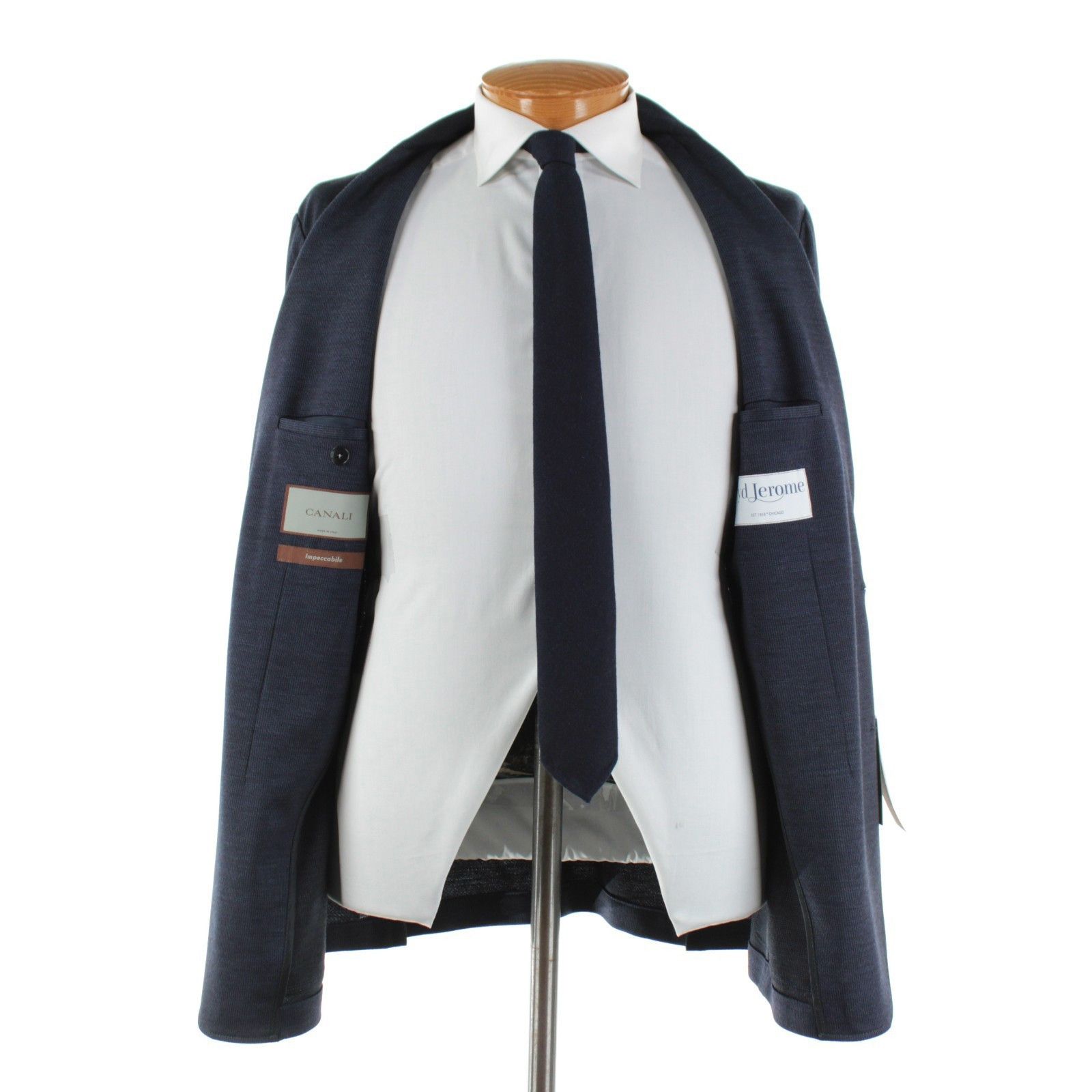 Canali Canali Sport Coat Size 44 Regular US in Blue Size 44R - 6 Thumbnail