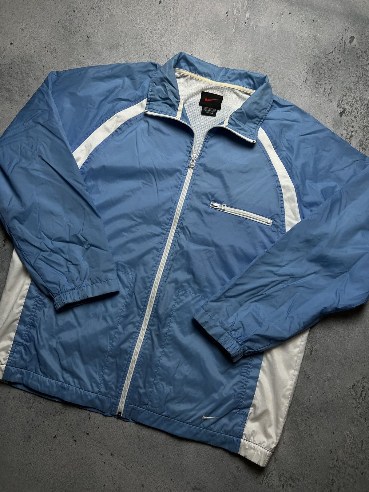 Nike 🇺🇸 Nike Vintage Zipper Jacket swoosh logo y2k 90s Zip-Up rare Size US L / EU 52-54 / 3 - 1 Thumbnail