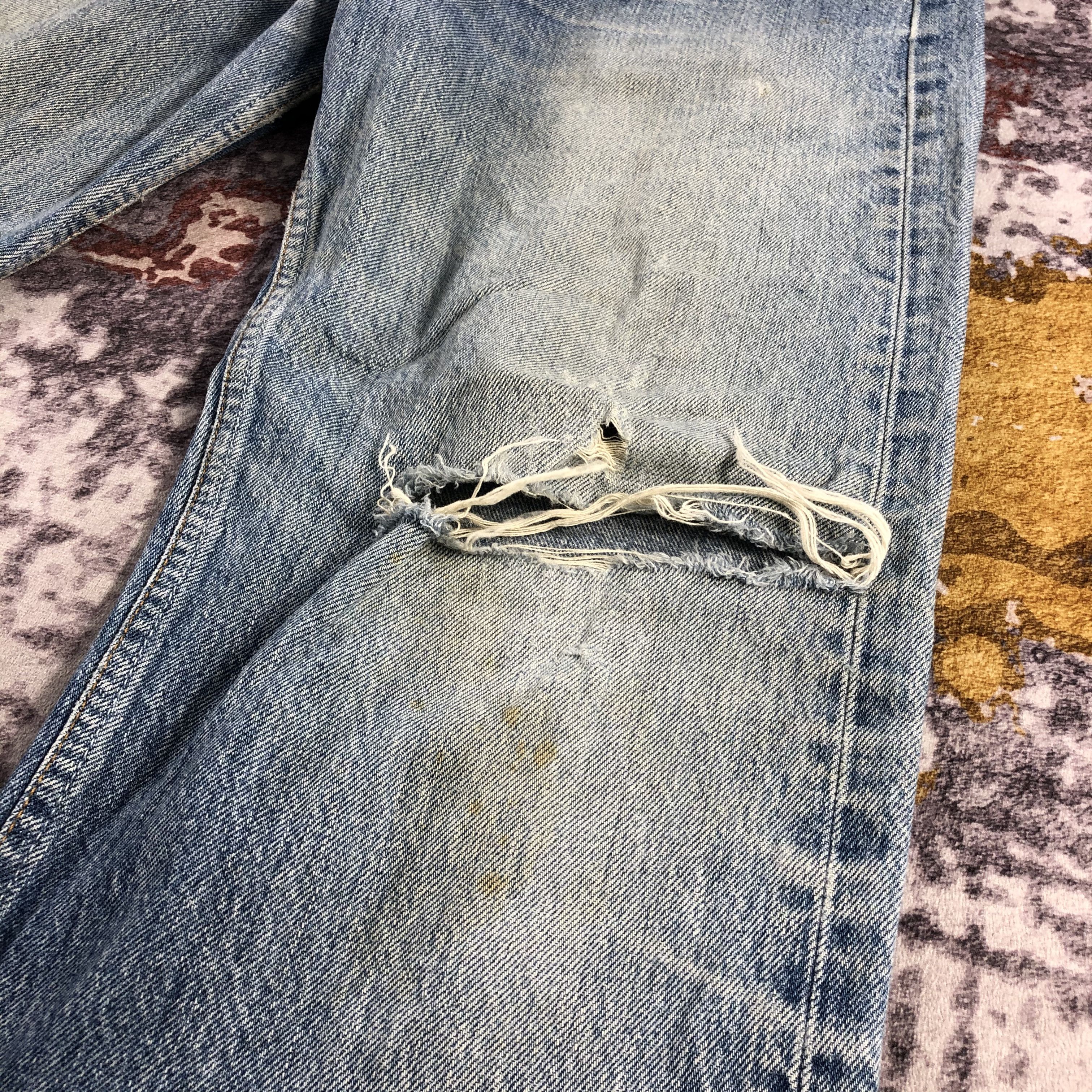 Levi's Vintage 90s Distress Levis 501 Jeans-JM2769 Size US 35 - 9 Thumbnail