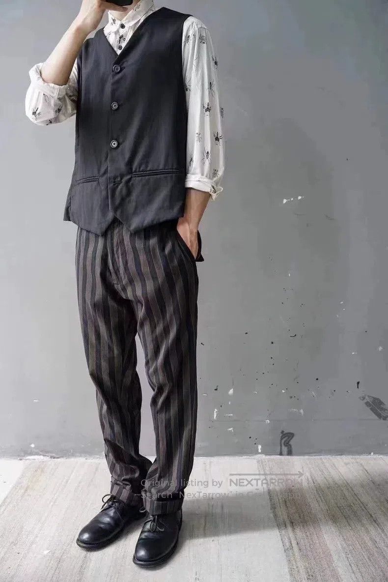 Geoffrey B. Small Geoffrey b Silk wool striped trousers Size US 30 / EU 46 - 5 Thumbnail
