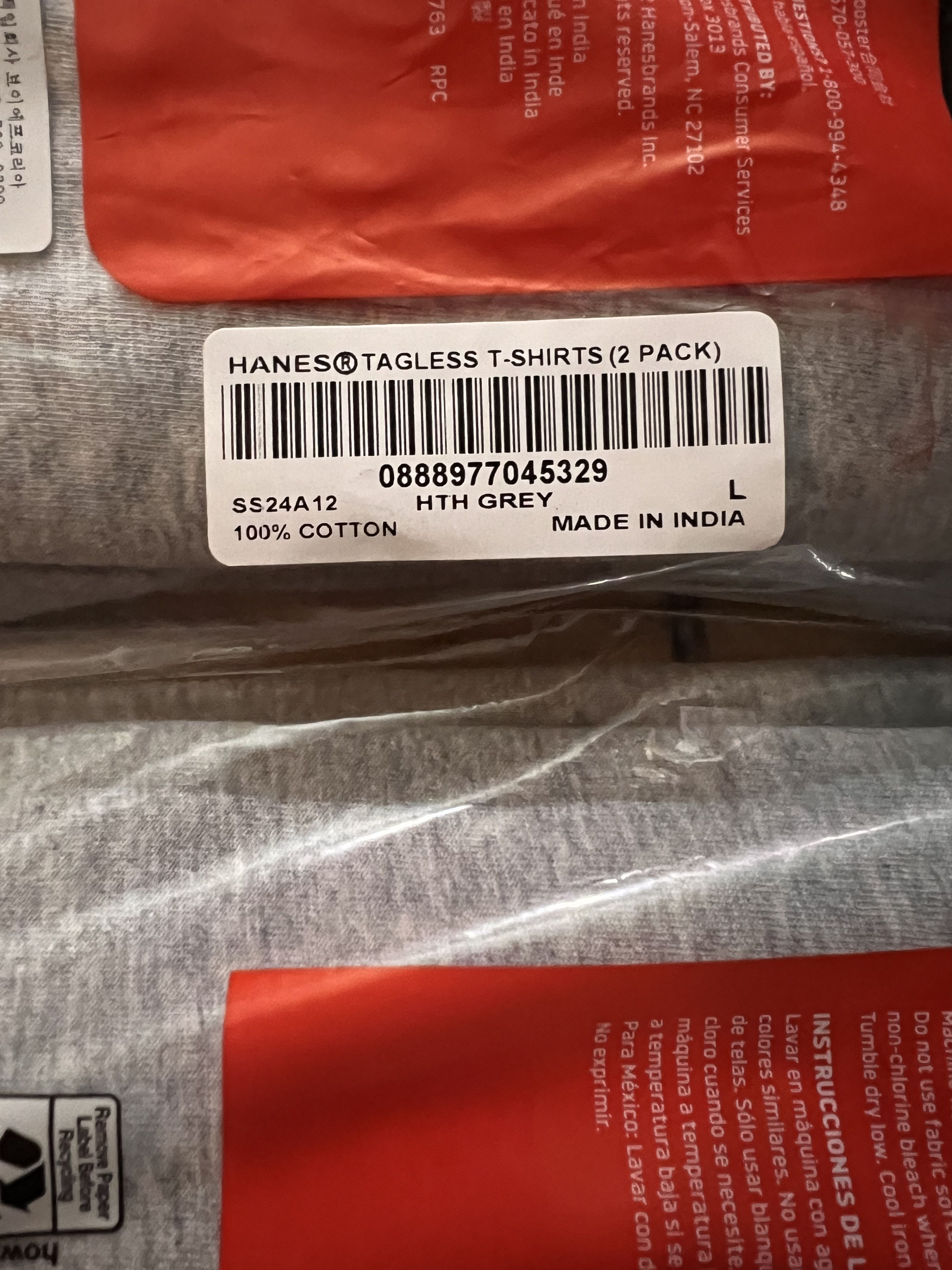 Supreme Large Hanes Tag Less Tees Size US L / EU 52-54 / 3 - 3 Thumbnail