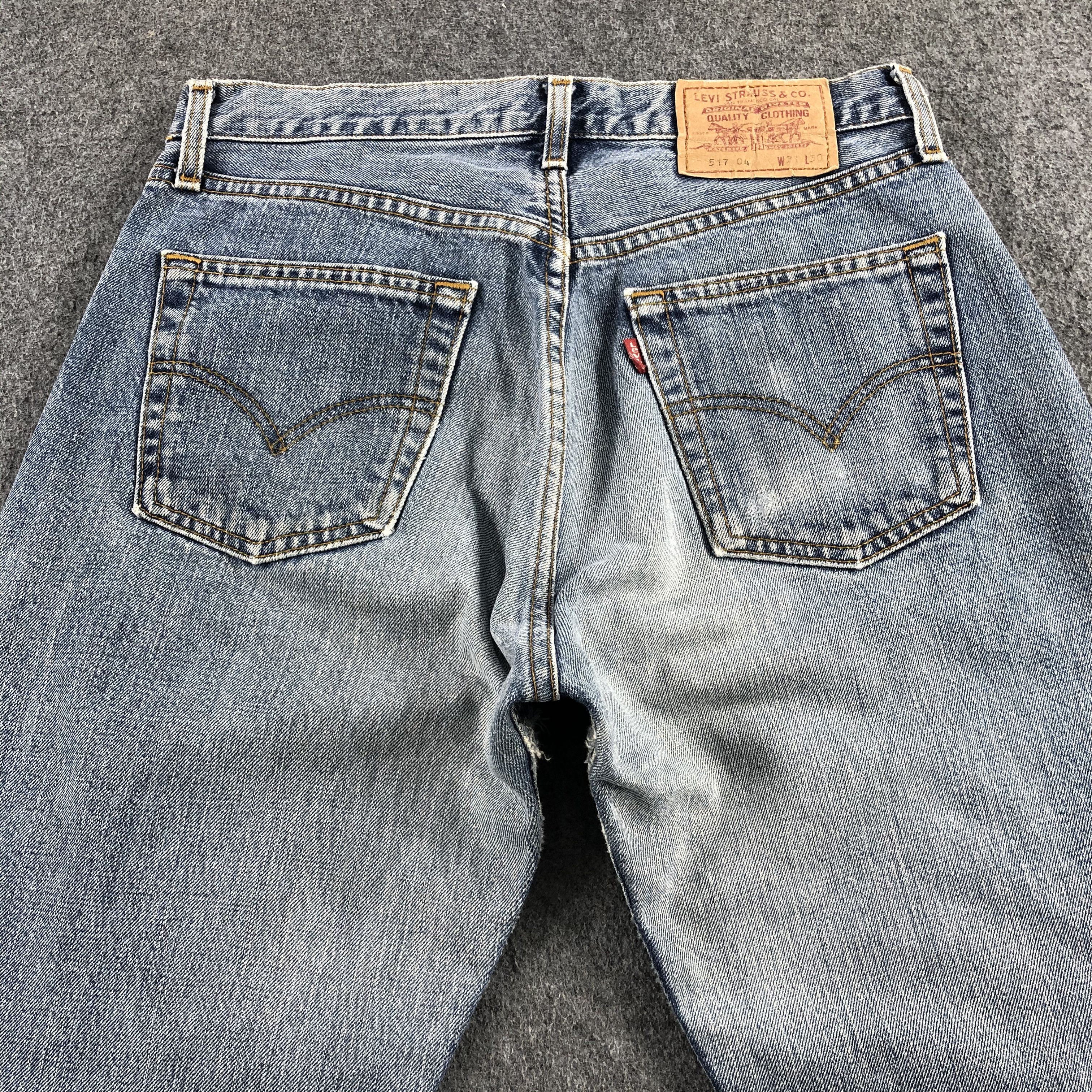Levi's Vintage 90s Light Wash Levis 517 Jeans-J1921 Size US 30 / EU 46 - 4 Thumbnail
