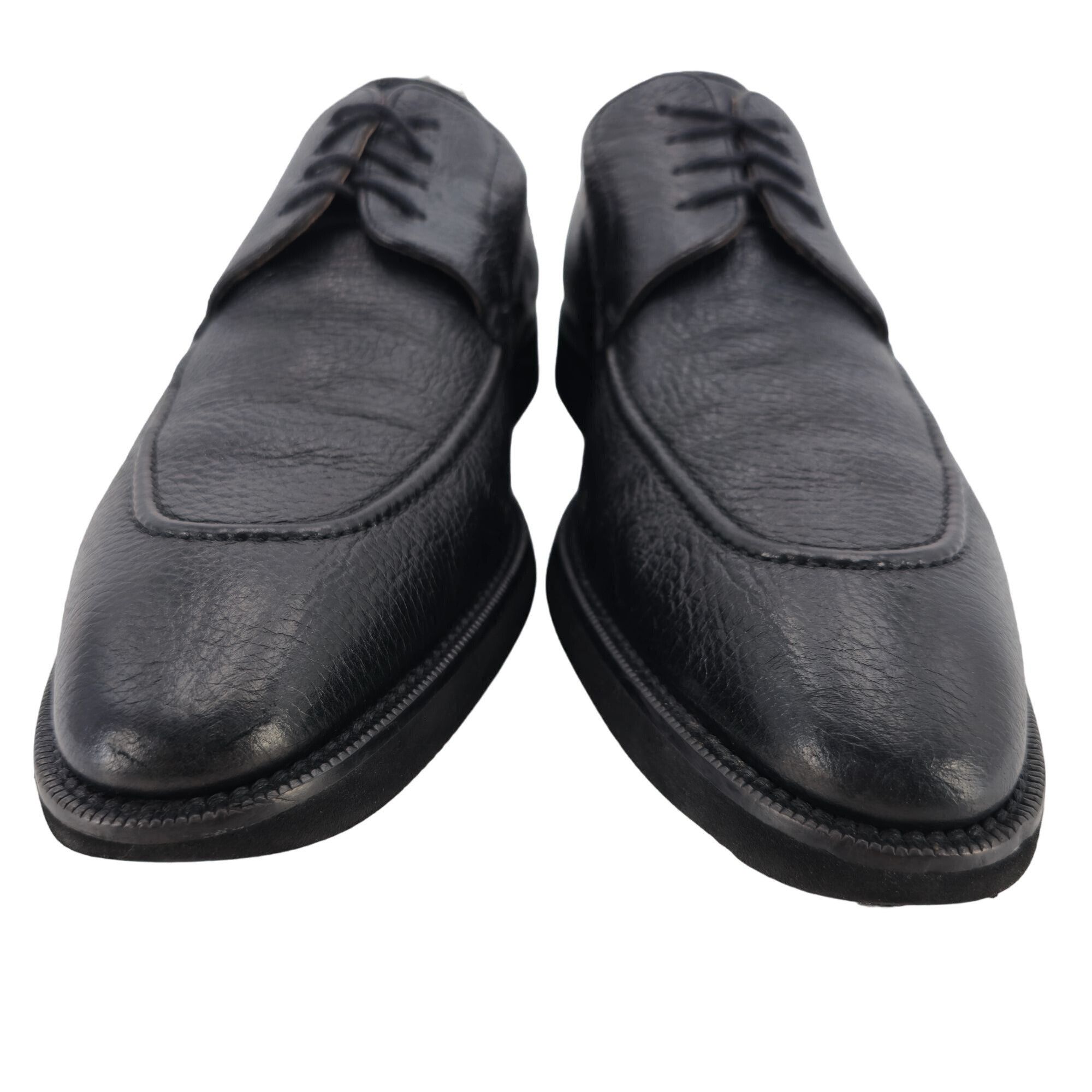 Mezlan Mezlan Black Textured Deerskin Dress Shoes Mens 12M Lepanto Size US 12 / EU 45 - 10 Thumbnail
