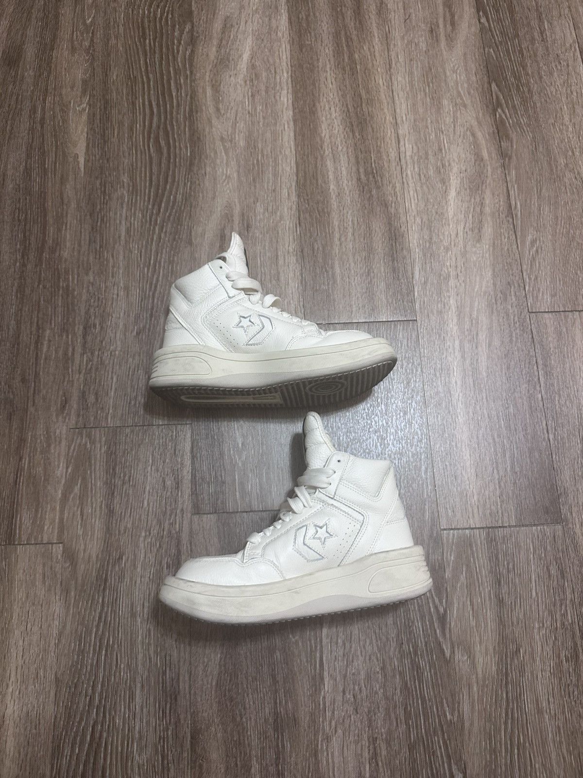 Rick Owens Rick Owens X Converse Turbowpn Off White Hi-tops Size US 7 / EU 40 - 2 Thumbnail