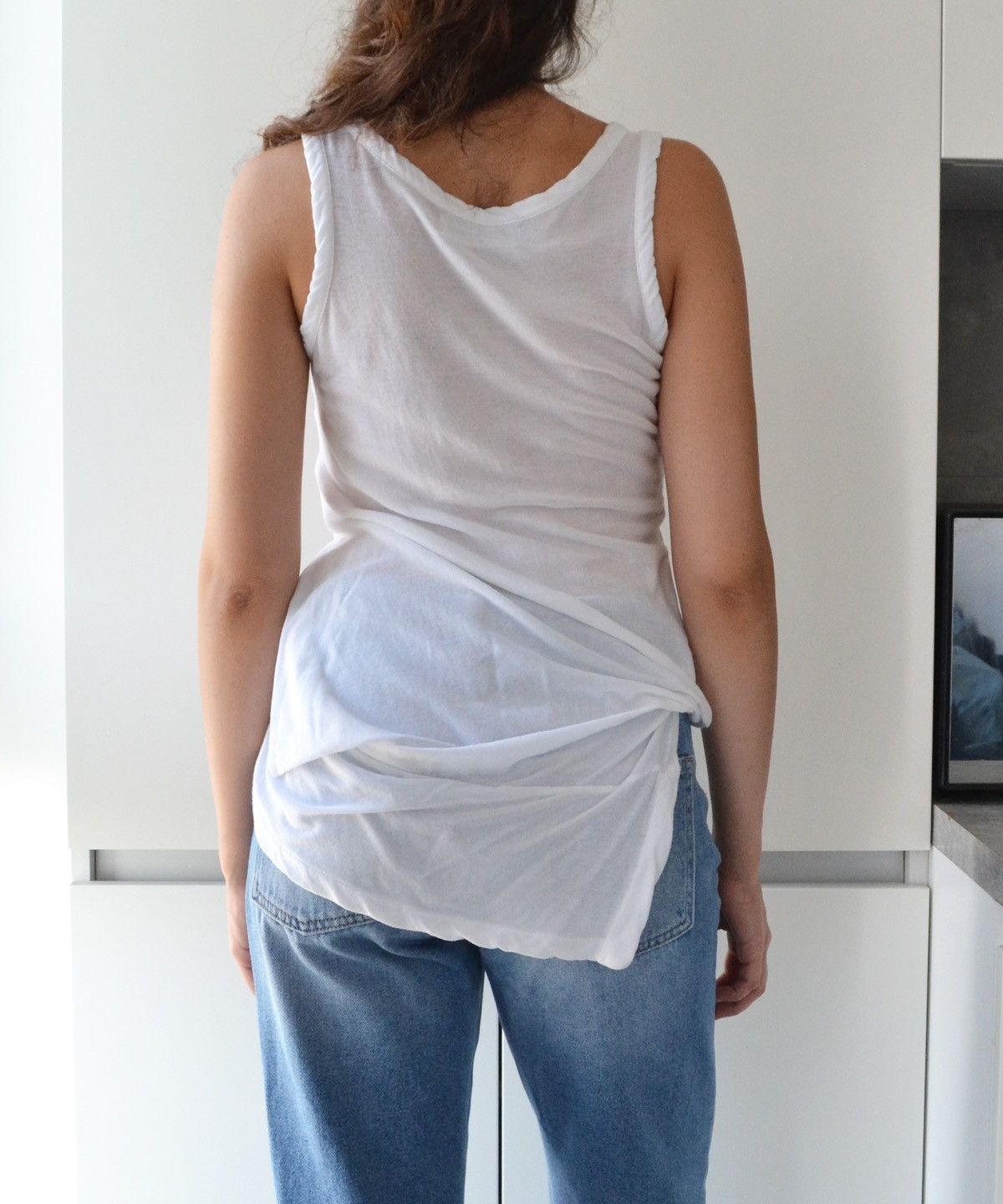 Yohji Yamamoto Yohji Yamamoto Sleeveless Asymmetrical Tank Top Vintage Size US S / EU 44-46 / 1 - 14 Thumbnail