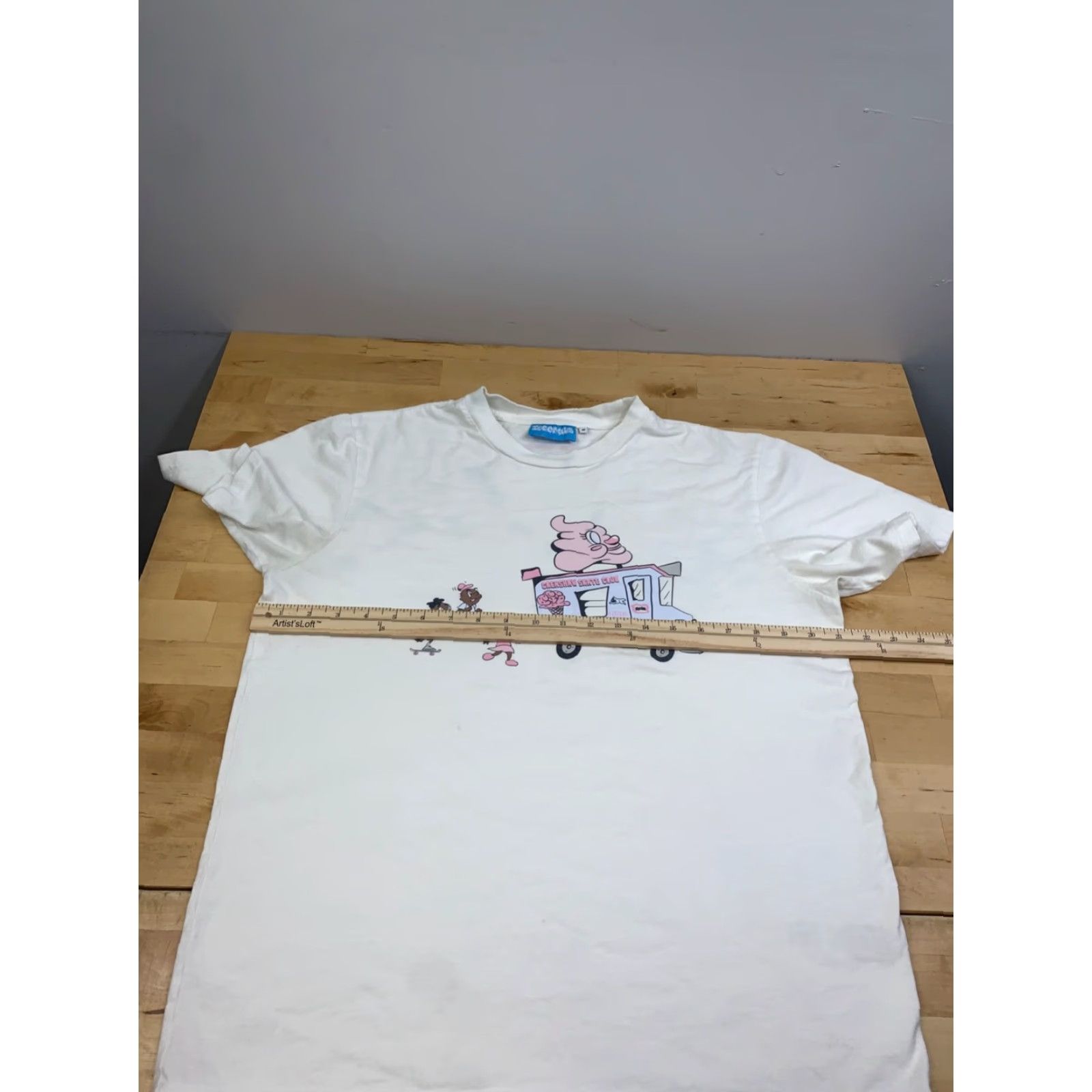 Vintage Ice Cream Crenshaw Skate Club Shirt Mens M White Crew Neck Y2K 12161 Size US M / EU 48-50 / 2 - 7 Thumbnail