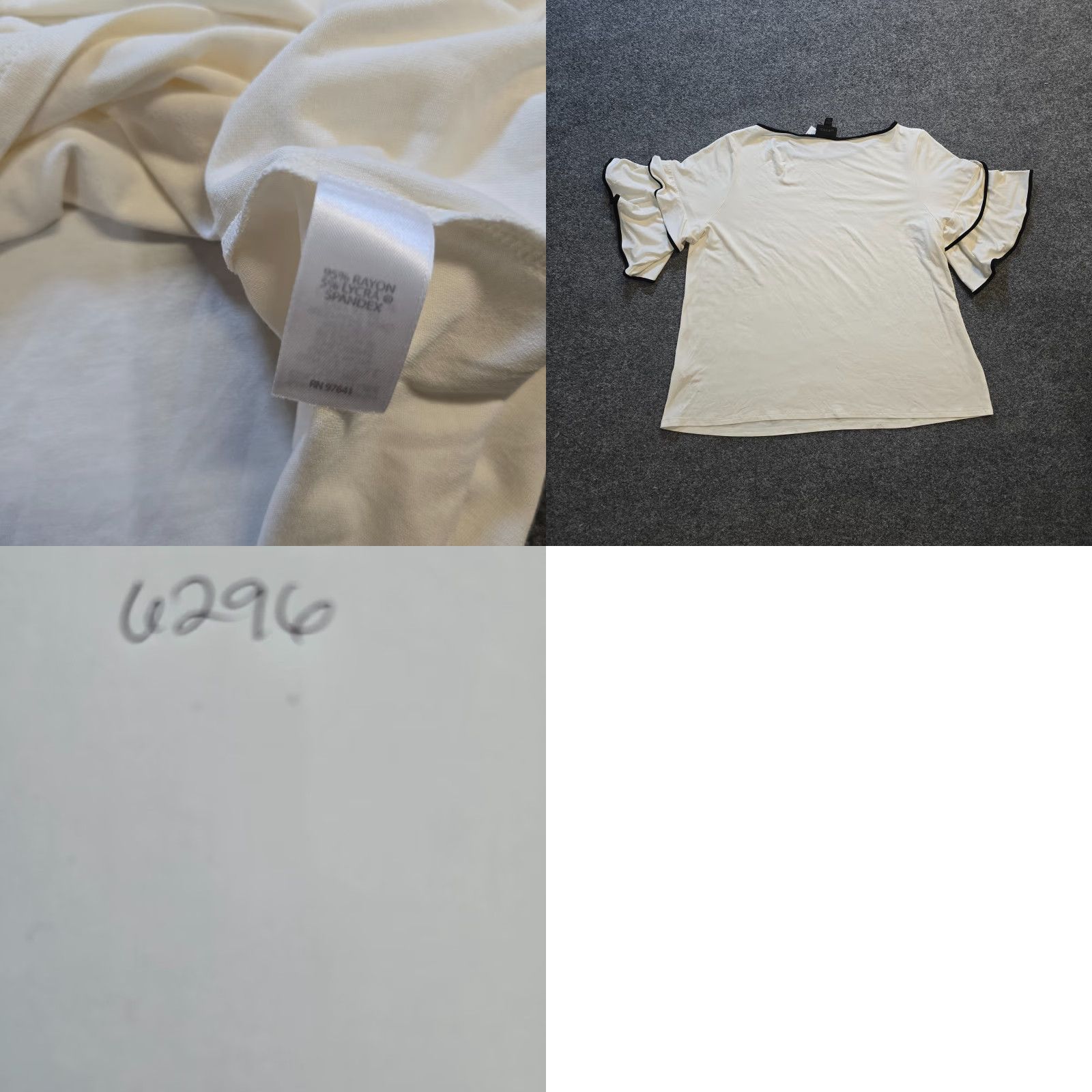 J. Jill J. Jill Shirt Womens Large Petite White Boxy Stretch Wearever Shirt Casual Basic Size L / US 10 / IT 46 - 8 Thumbnail