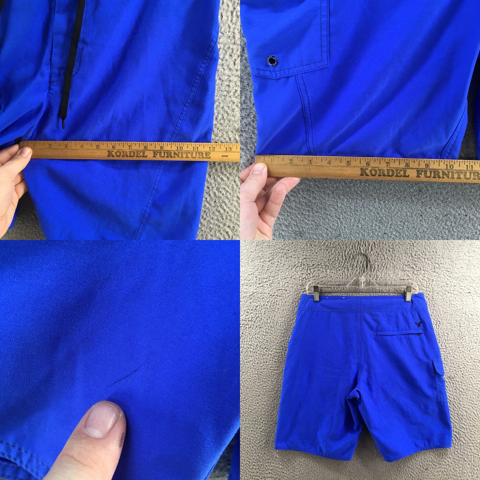 American Eagle Outfitters American Eagle Board Shorts Mens Small Blue Drawstring Cargo Swim Trunks AEO Size US 29 - 8 Thumbnail