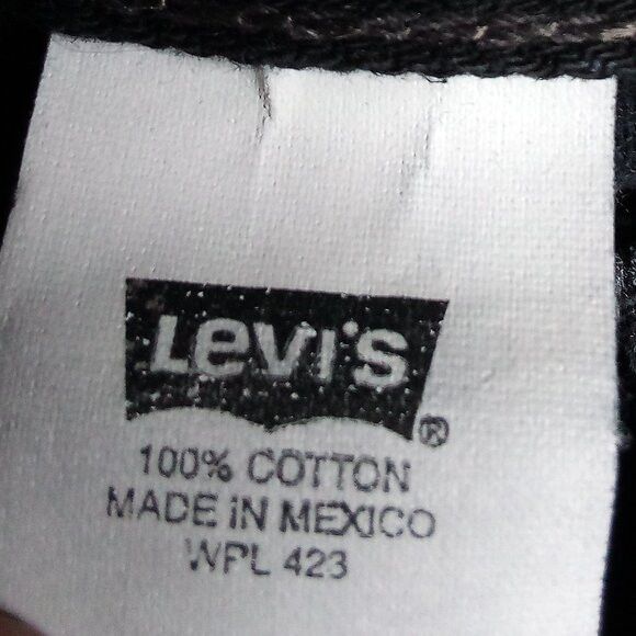 Levi's Vintage Clothing Vintage Levi's 501 Button Fly Black Denim Jeans 32x30 Size US 32 / EU 48 - 5 Thumbnail