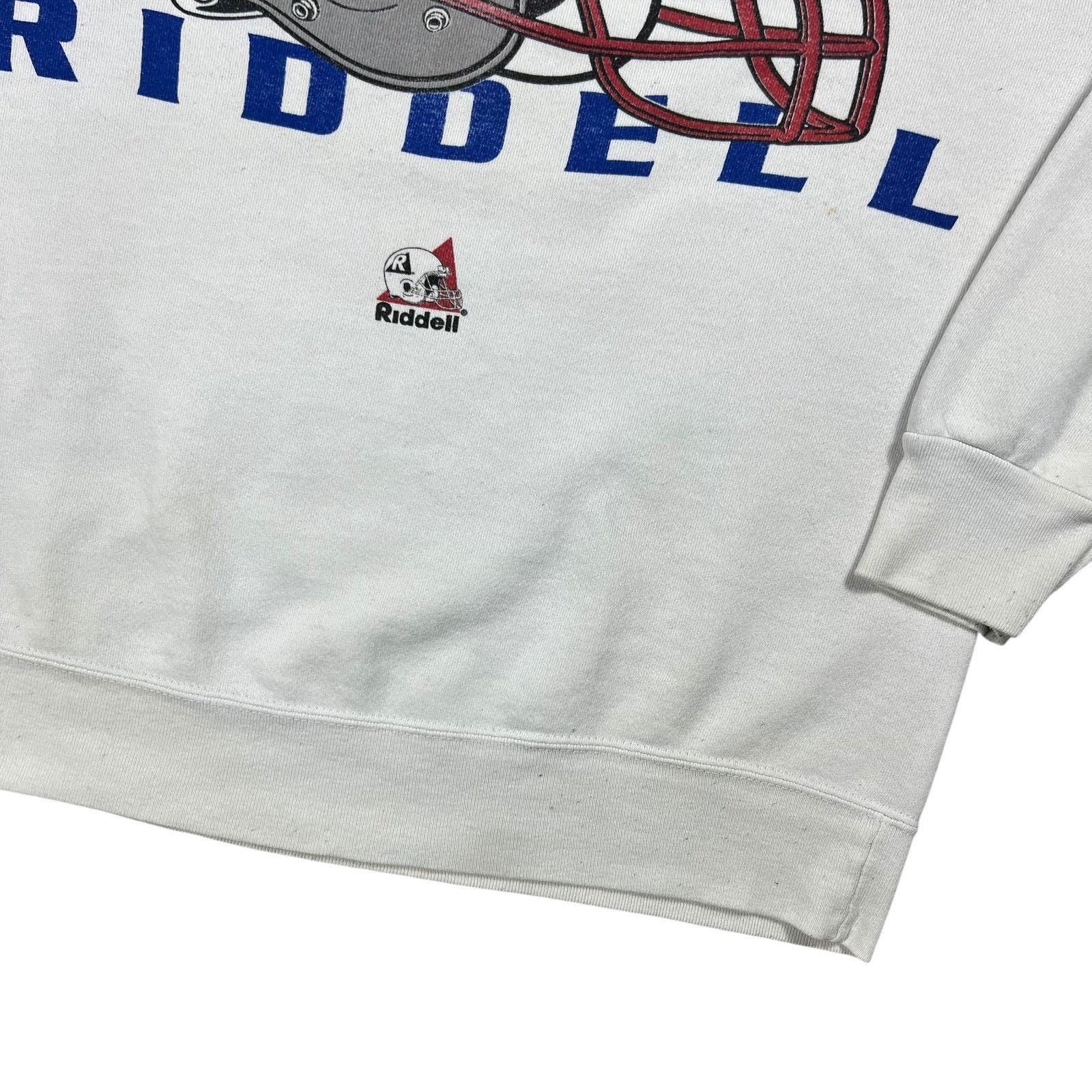 NFL × Riddell × Vintage Vintage 90s Riddell New England Patriots spell out crewneck Size US L / EU 52-54 / 3 - 3 Thumbnail
