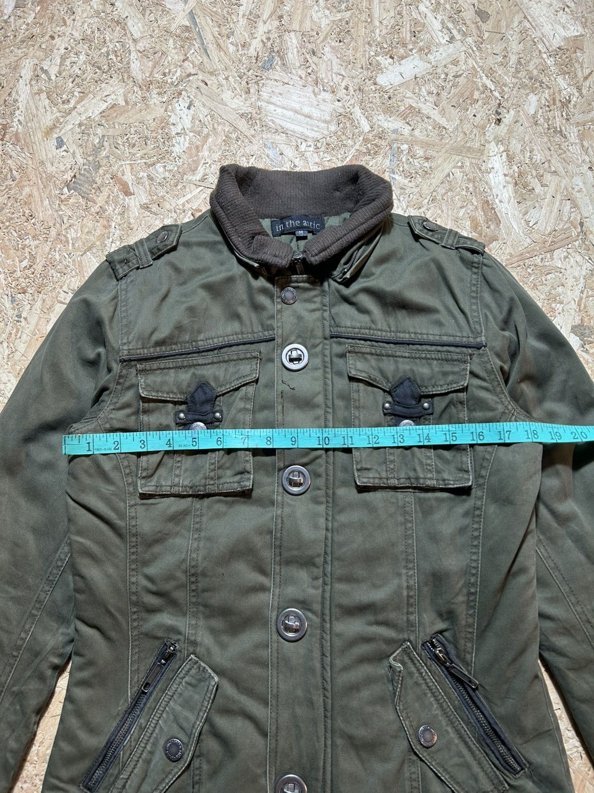 In The Attic In The Attic Olive Green Military Style Jacket Size US M / EU 48-50 / 2 - 20 Thumbnail