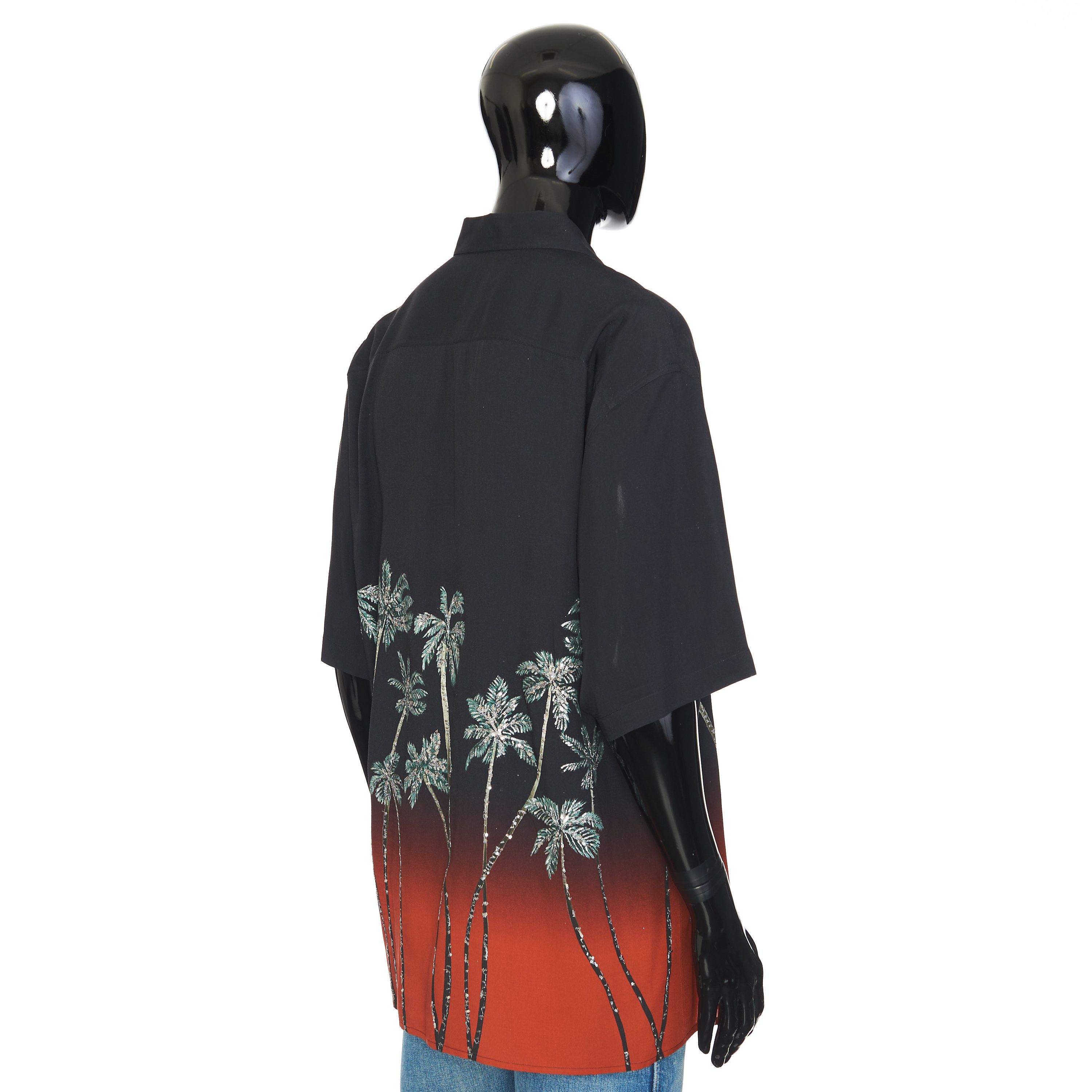 Celine Oversized Embroidered Shirt With Sunset Palm Trees Print Size US L / EU 52-54 / 3 - 6 Thumbnail