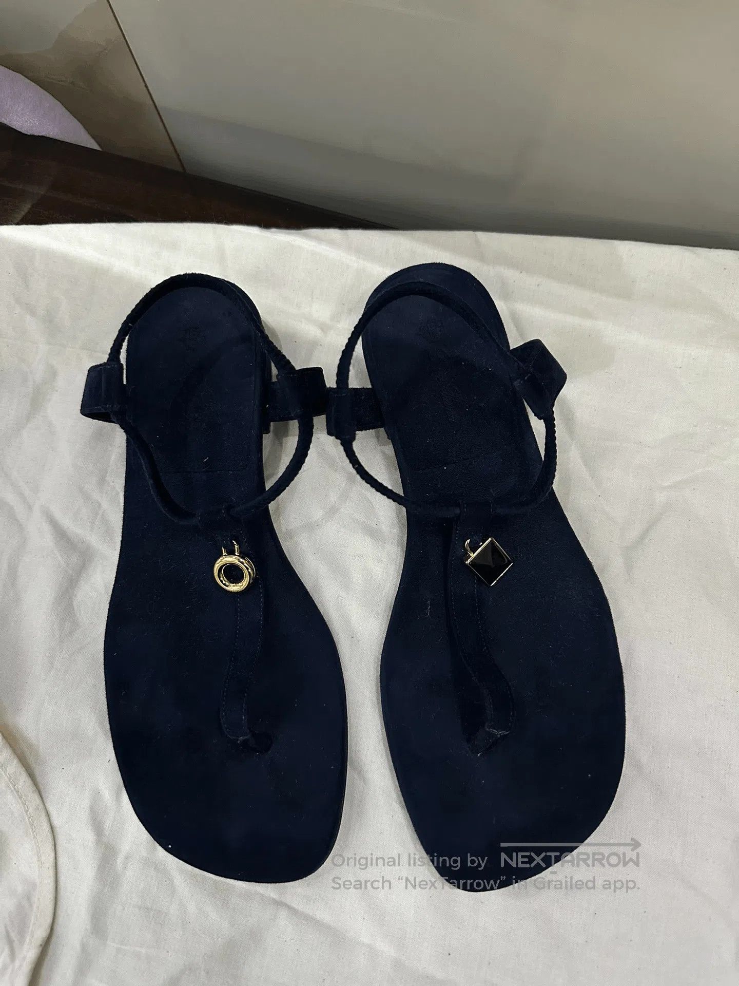 Loro Piana Loro Piana Blue Thong Sandals Size 37. Size US 6 / IT 36 - 1 Thumbnail