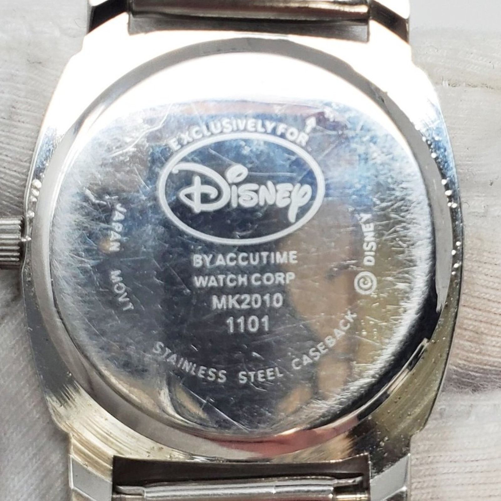 Disney Disney Mickey Mouse Chain Mail Watch Mother of Pearl Face Size ONE SIZE - 6 Thumbnail