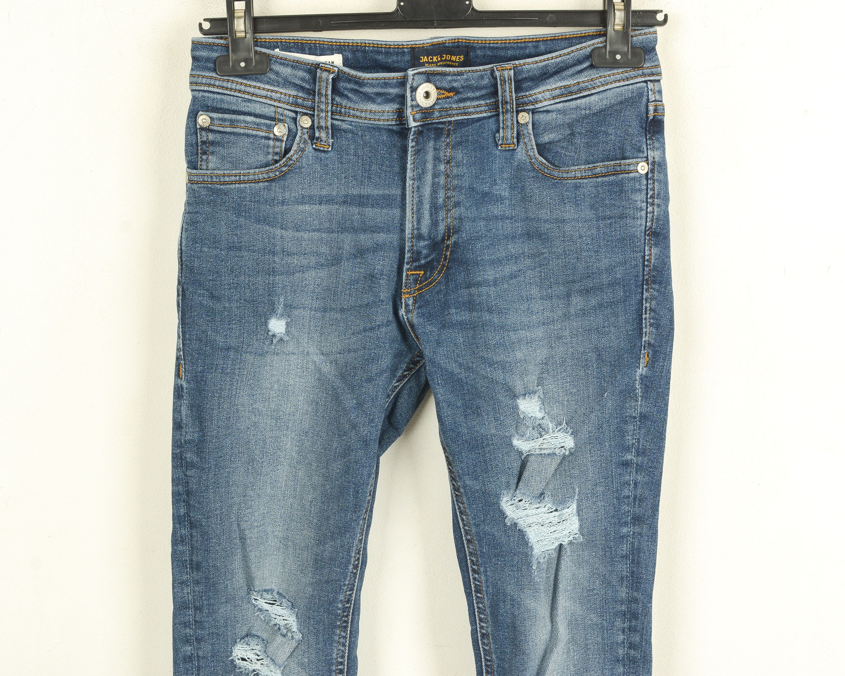 Jack & Jones Liam Men W28 L32 Skinny Jeans Denim Pants Trousers Ripped Size US 28 / EU 44 - 2 Thumbnail