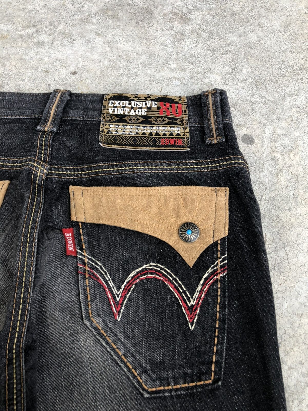 If Six Was Nine Japanese Edwin Flared Jeans Distressed Jeans Size US 32 / EU 48 - 17 Thumbnail