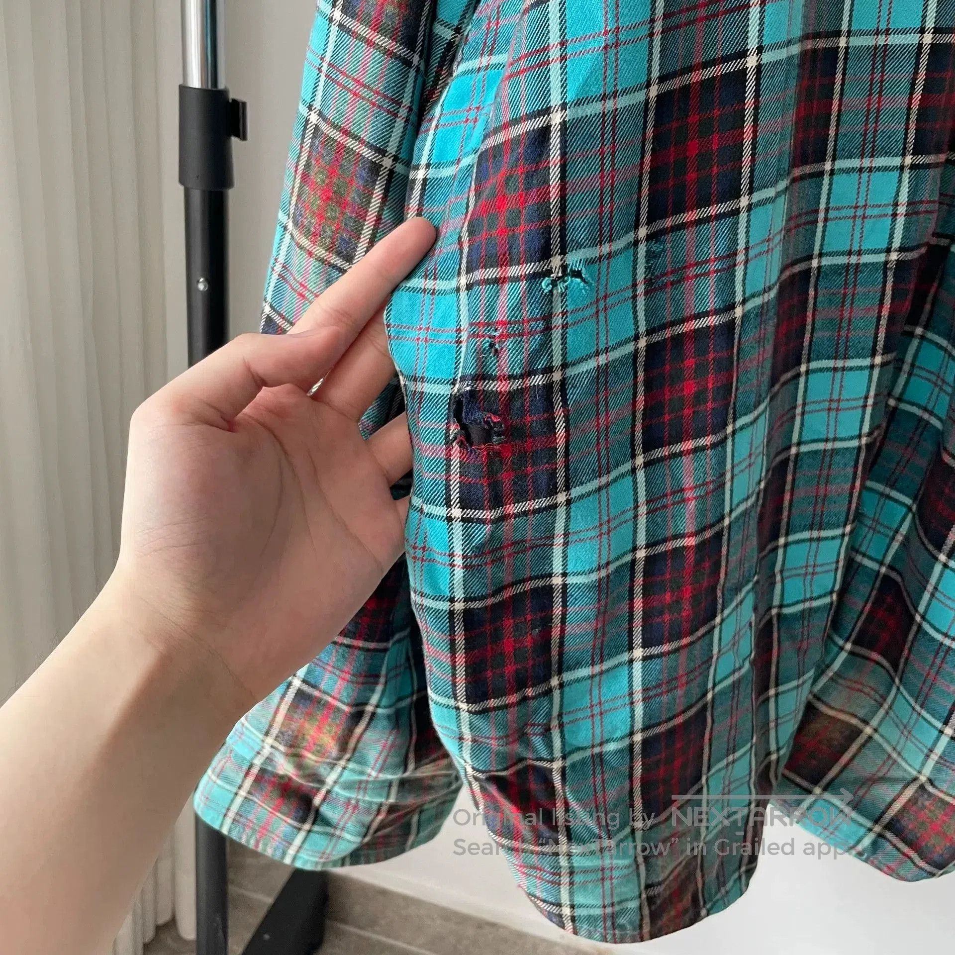 Balenciaga Balenciaga Flannel Plaid Tie. Size US S / EU 44-46 / 1 - 3 Thumbnail