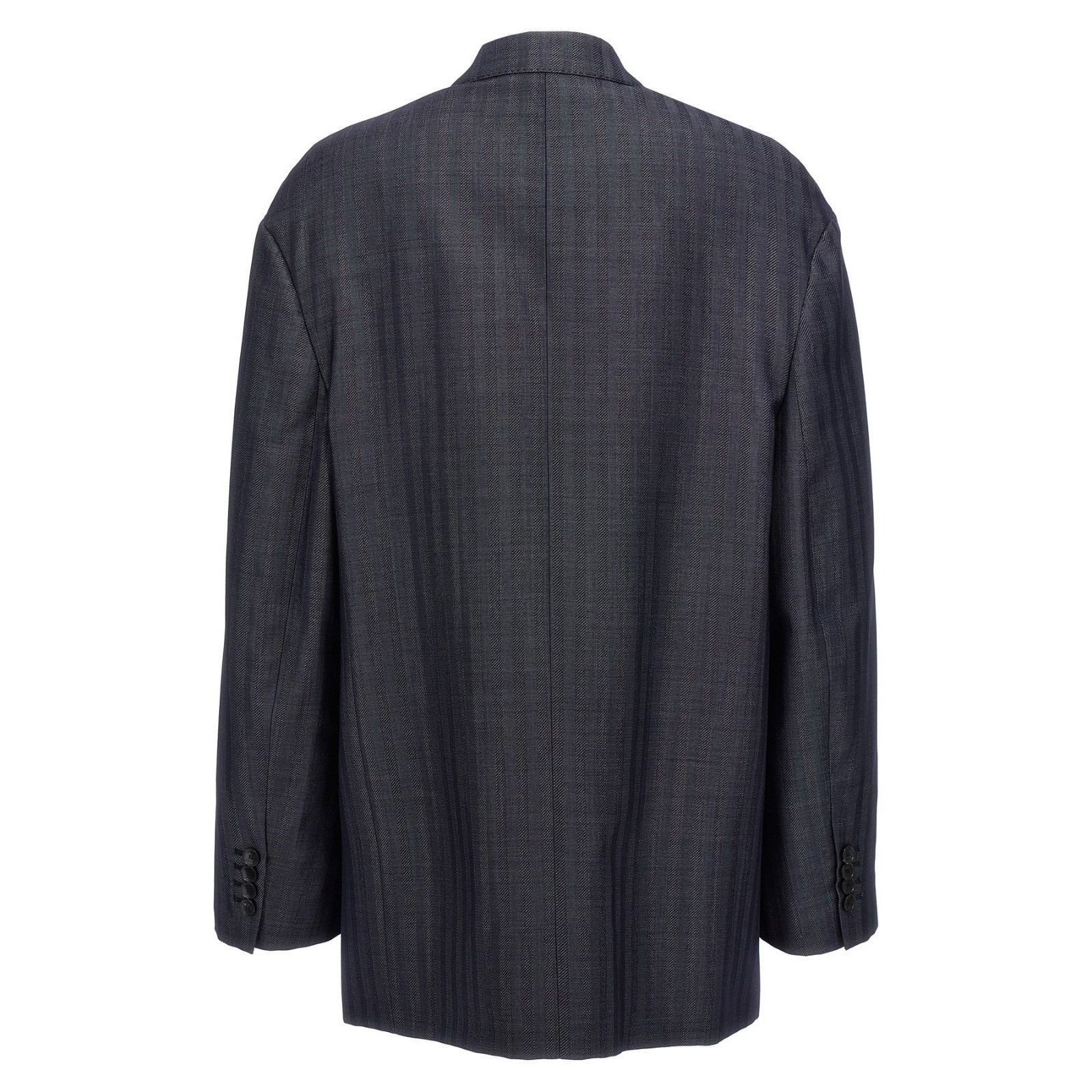 Etro ETRO Pegaso Single Breasted Blue Striped Wool Blazer New & A Size XS / US 0-2 / IT 36-38 - 2 Thumbnail