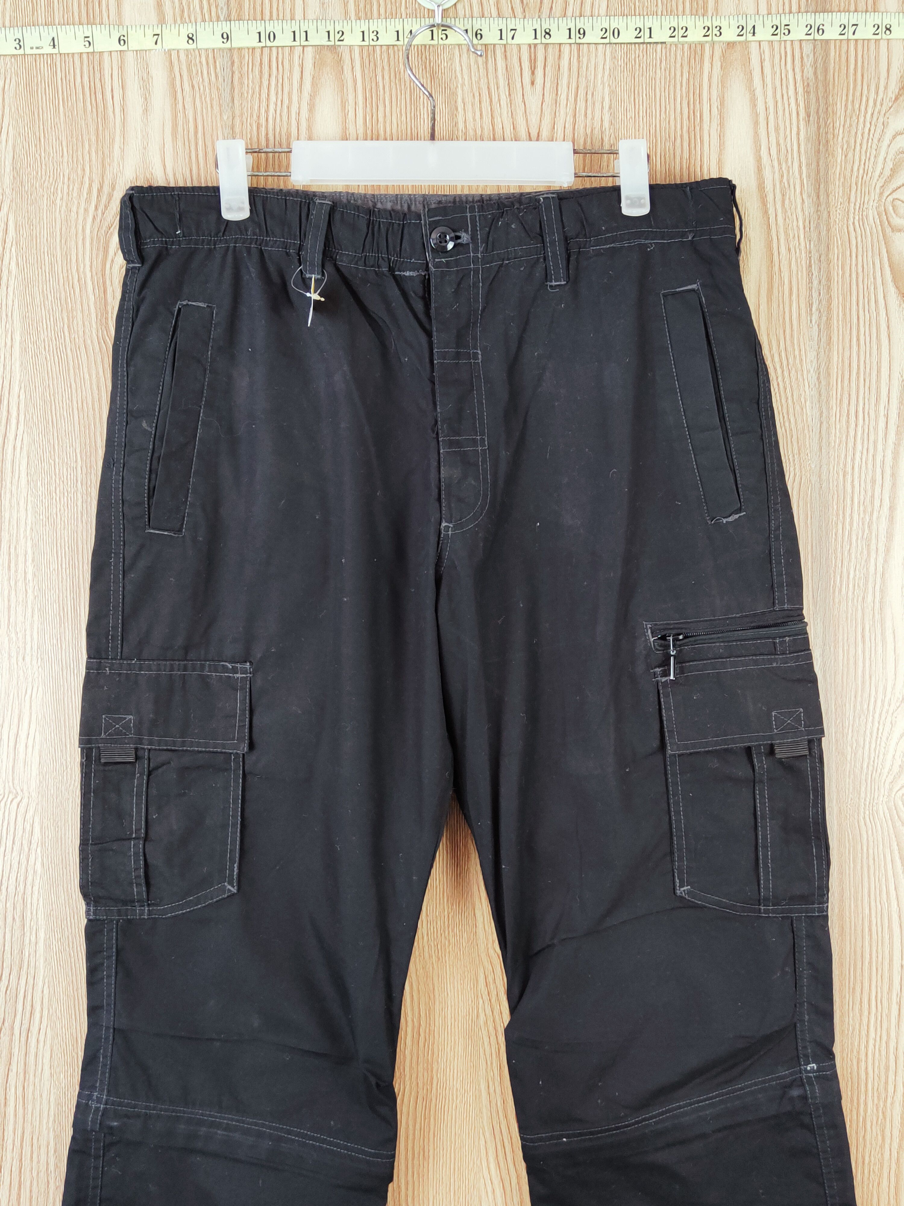 Japanese Brand Black Multipocket Tactical Cargo Pants #W904