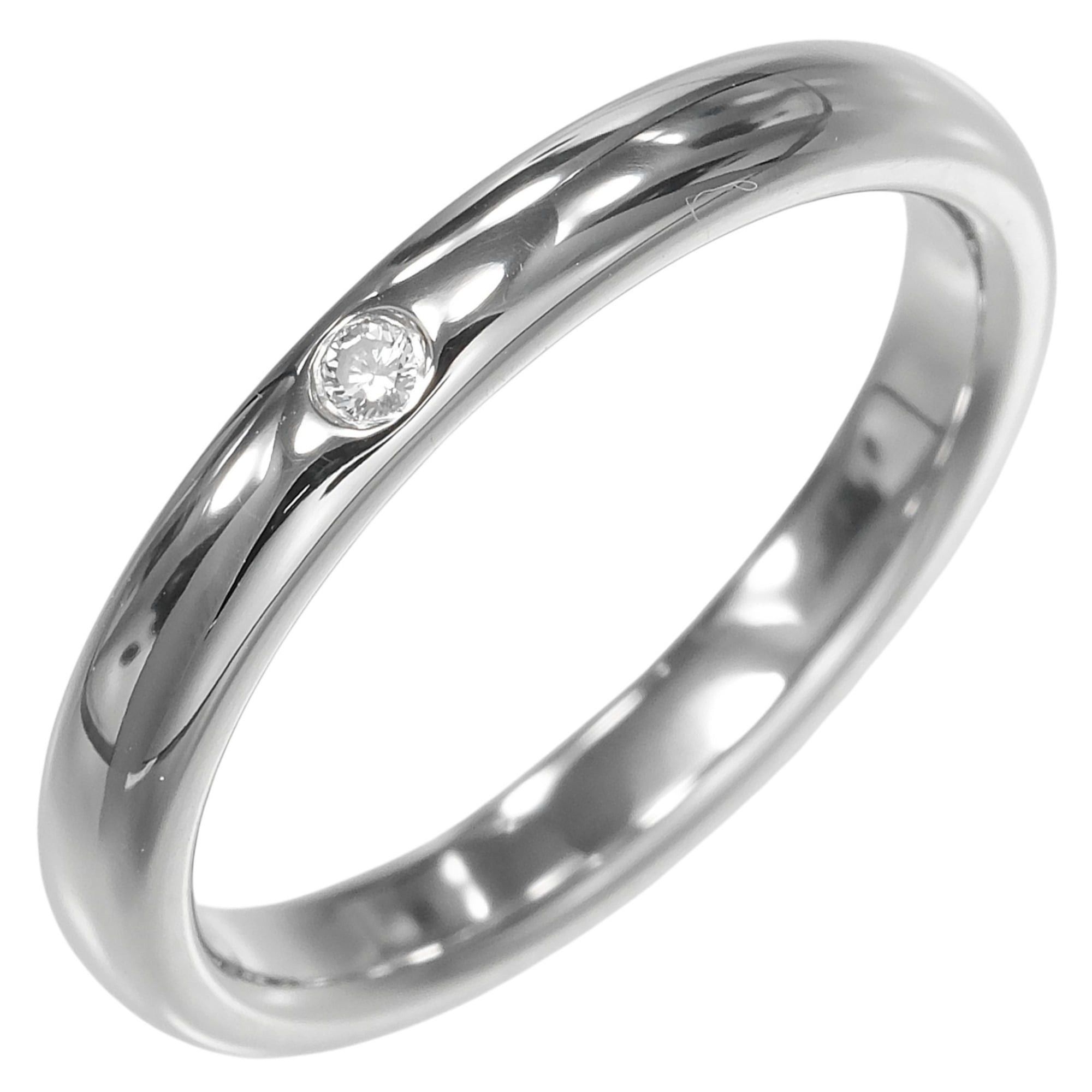 Tiffany & Co. Tiffany & Co. Stacking Band Ring, Size 11, Platinum 950, Diamond, Approx. 5.21g. Size ONE SIZE - 1 Thumbnail