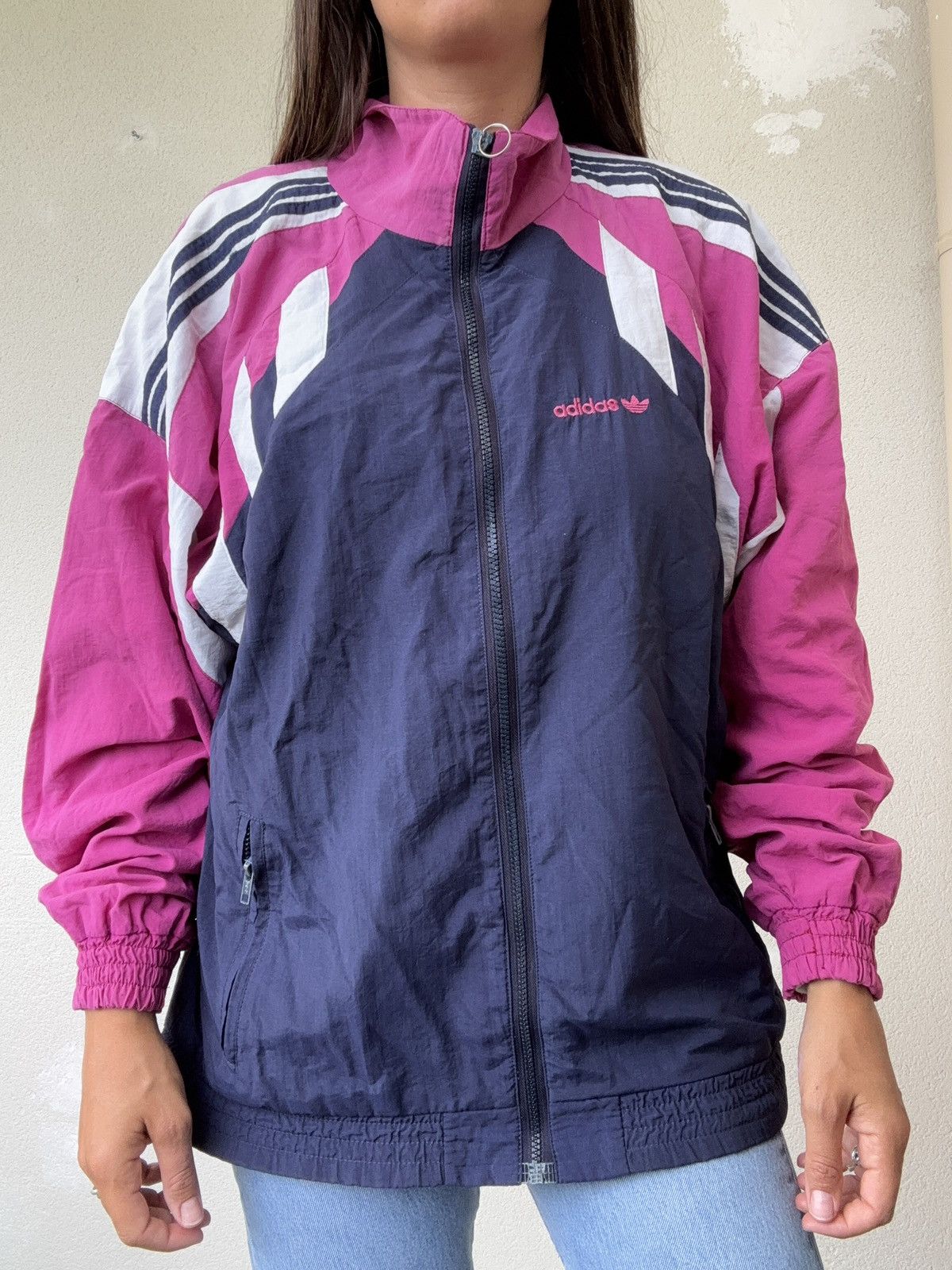 Adidas Veste adidas vintage Size US L / EU 52-54 / 3 - 3 Thumbnail