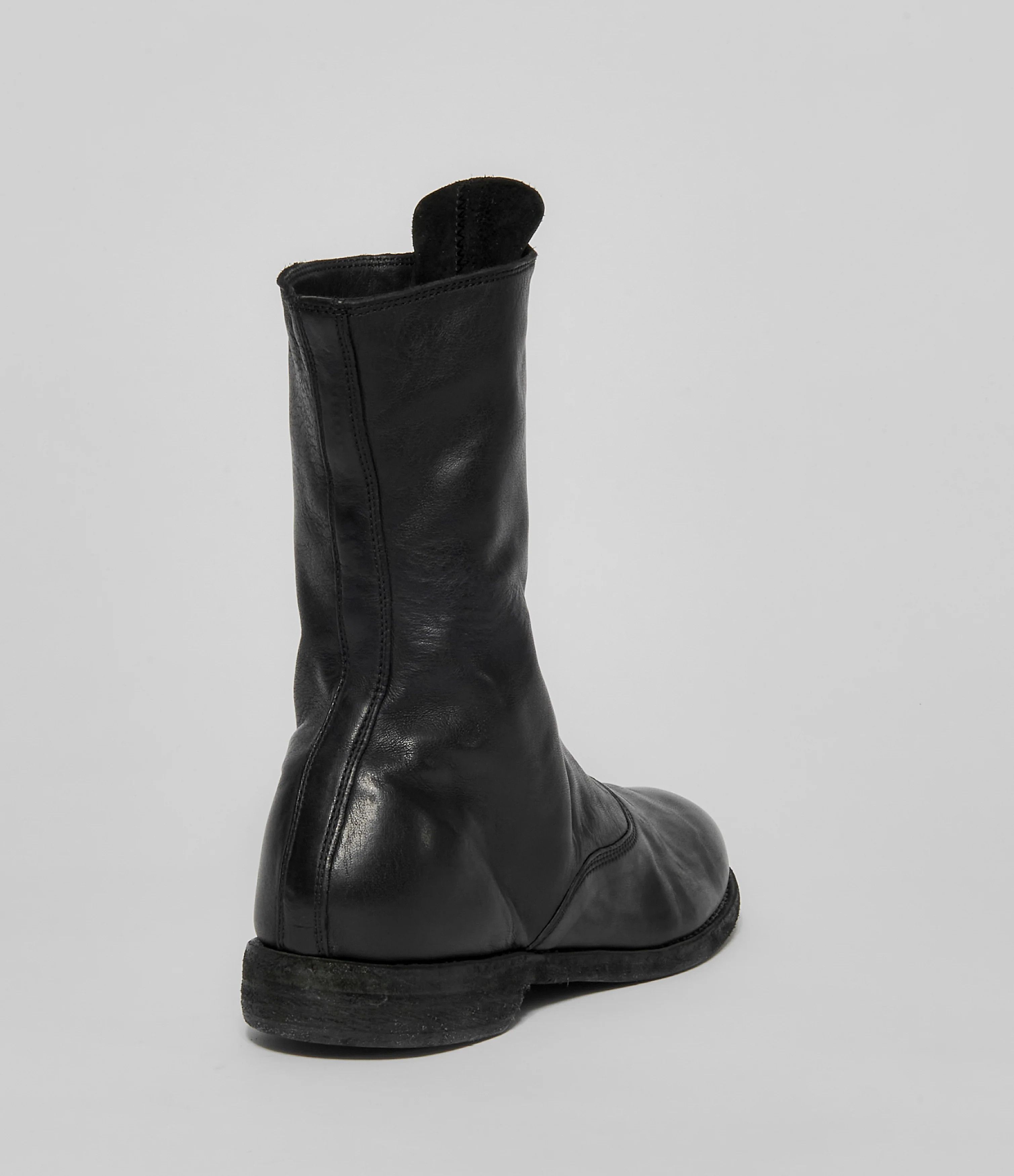 Guidi o1s22i1n1024 Zip Leather Ankle Boots in Black Size US 6 / IT 36 - 4 Thumbnail