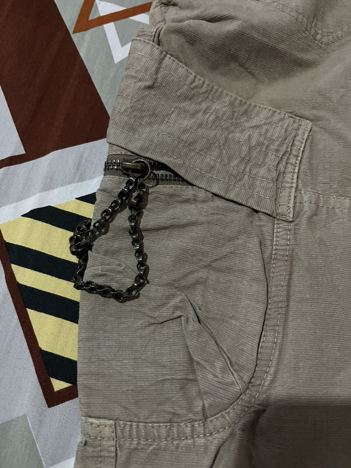 Japanese Brand Halb Kiminori Morishita Cargo Flare Canvas Pants Size US 31 - 9 Thumbnail