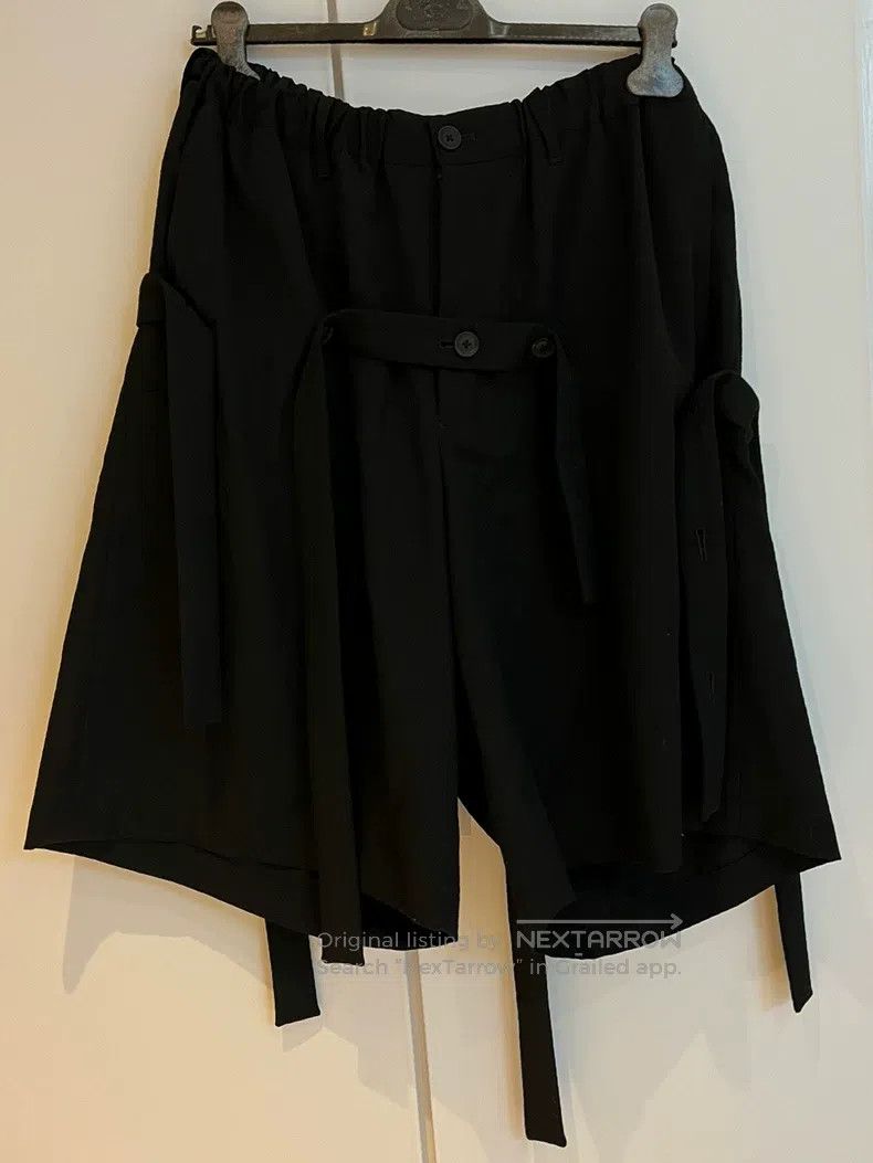 Yohji Yamamoto Yohji Yamamoto size 2 Black Ribbon Shorts Size US 28 / EU 44 - 1 Thumbnail