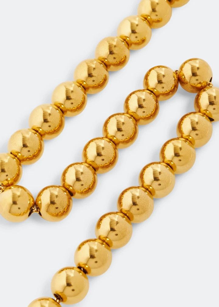 Jil Sander o1loc1c0426 Size:OS/Metal Sphere Necklace in Golden Size ONE SIZE - 2 Thumbnail