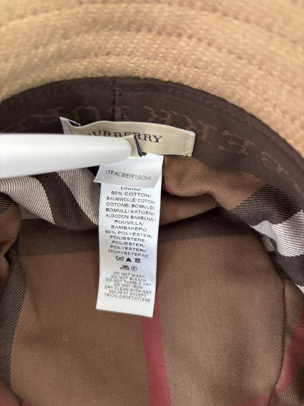 Burberry Burberry Wool Bucket Hat Size ONE SIZE - 5 Thumbnail